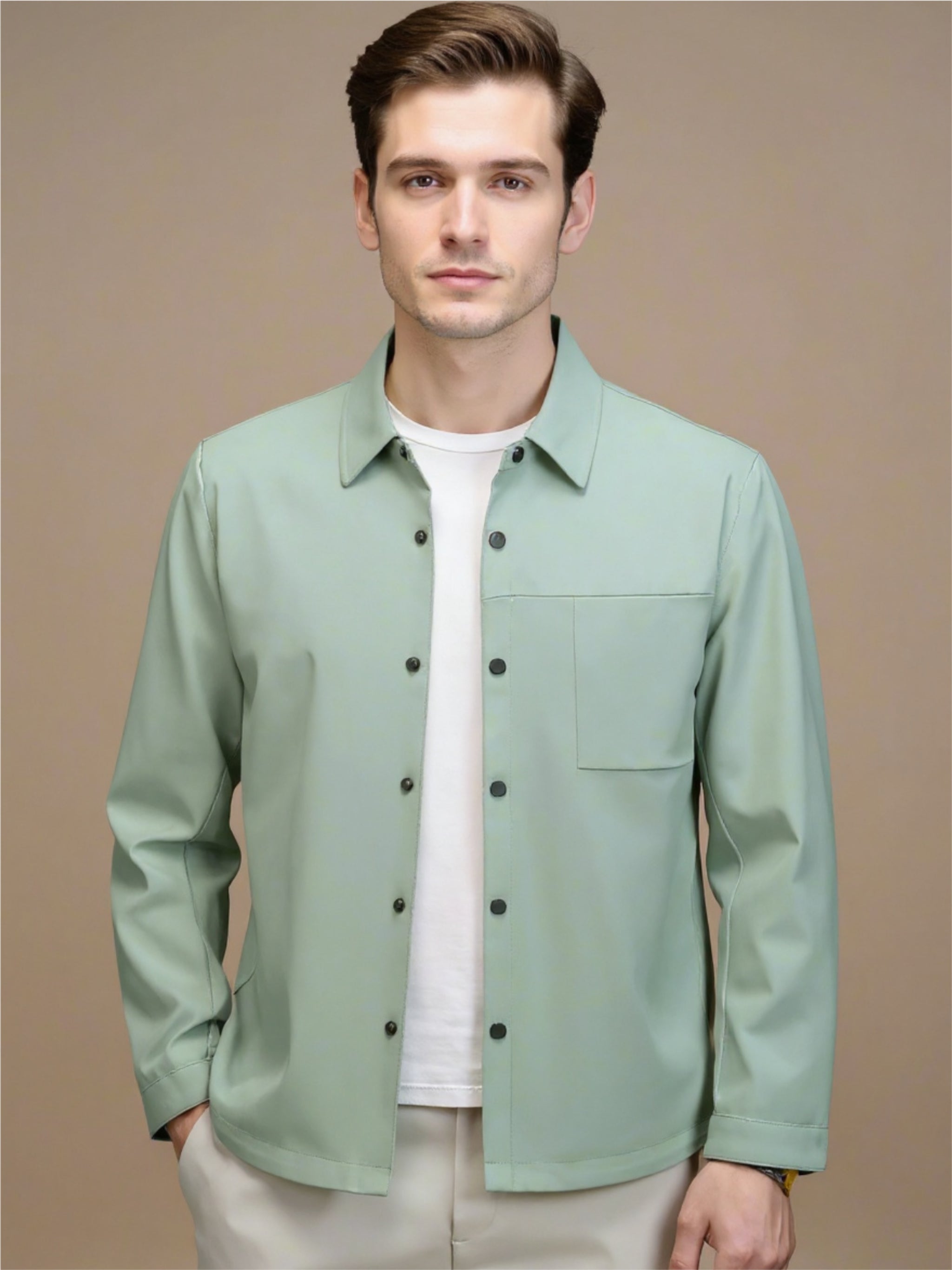 Button Up Long Sleeve Jacket