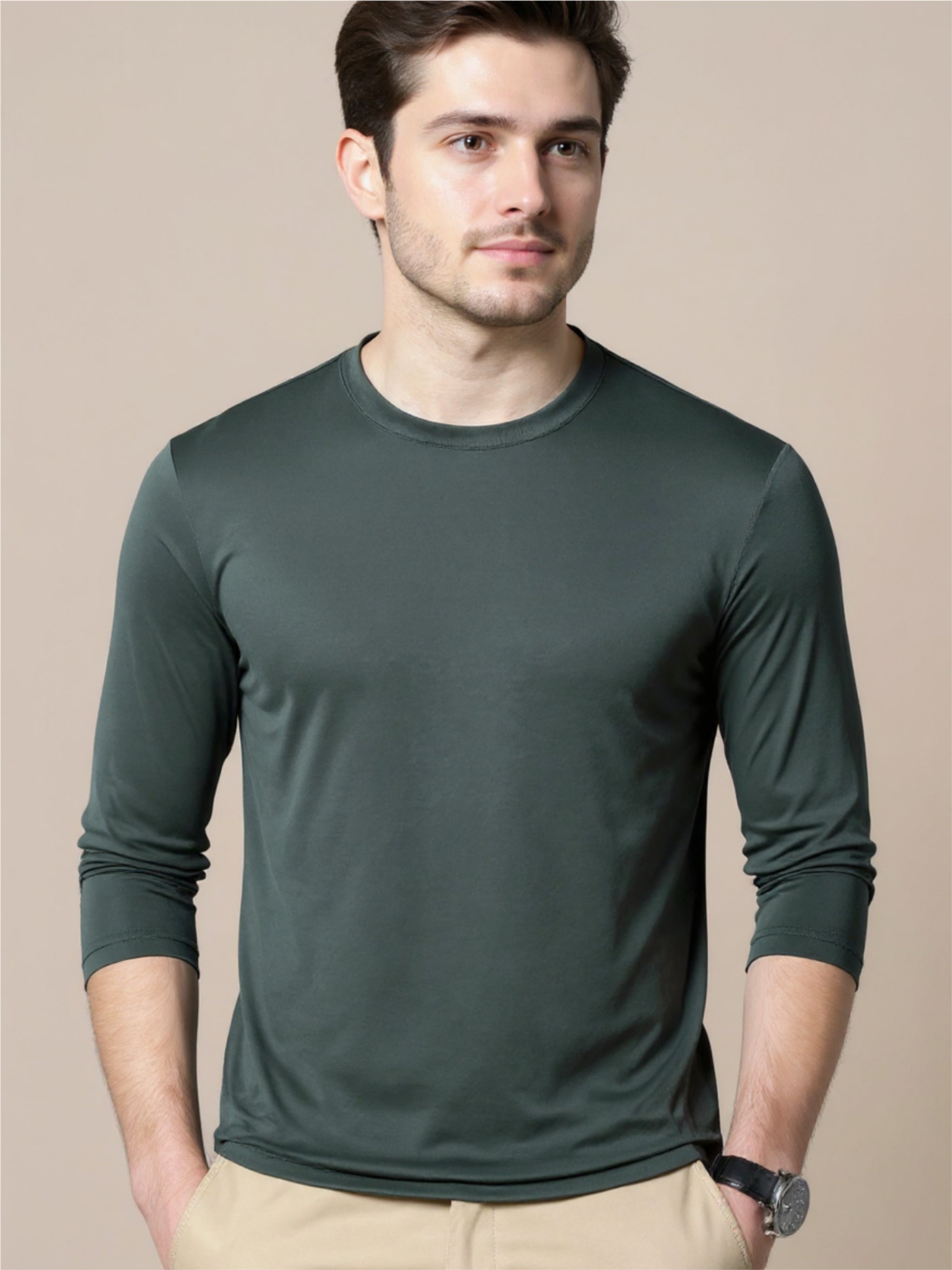 Round Neck Long Sleeve T-Shirt