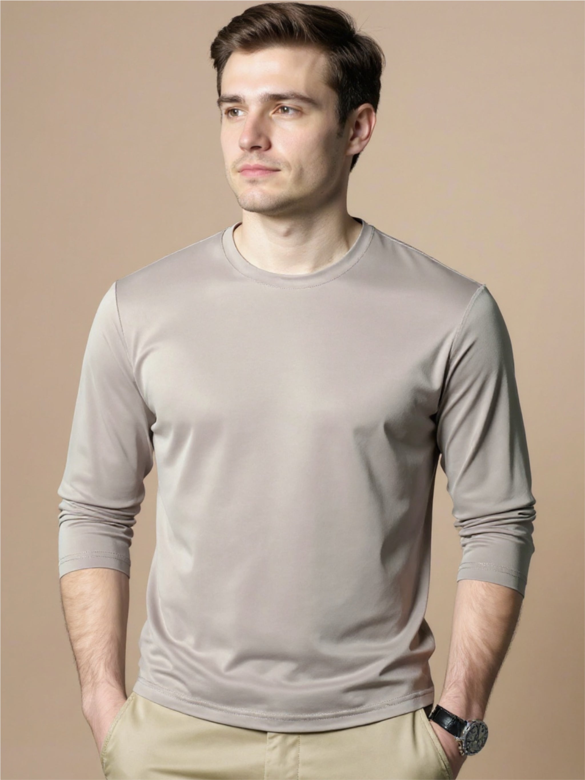 Round Neck Long Sleeve T-Shirt