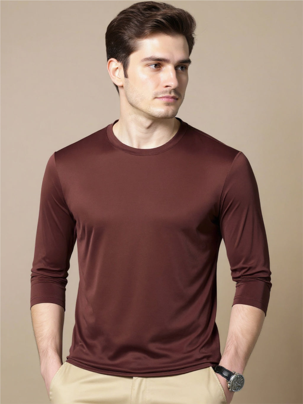 Round Neck Long Sleeve T-Shirt