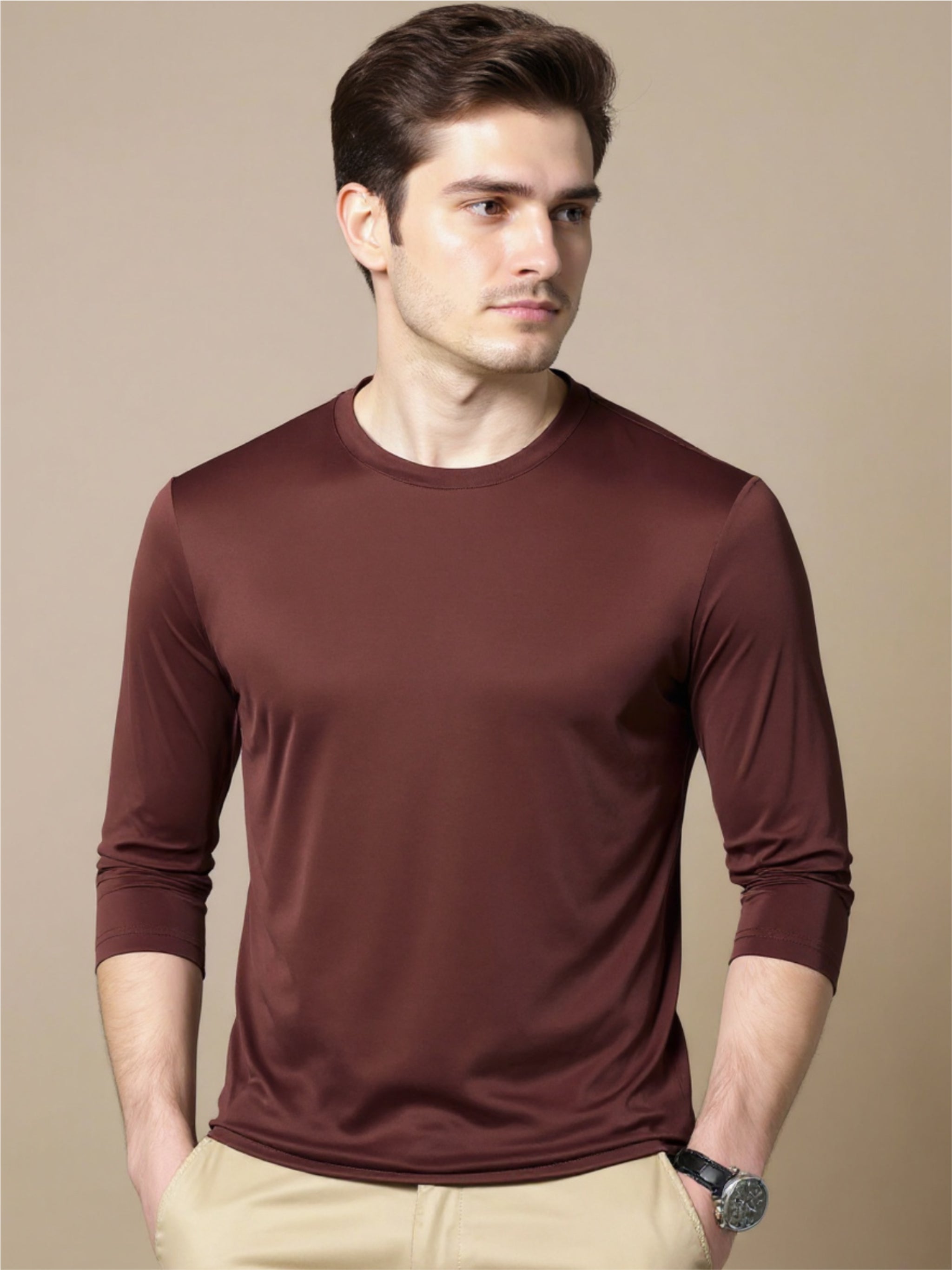 Round Neck Long Sleeve T-Shirt