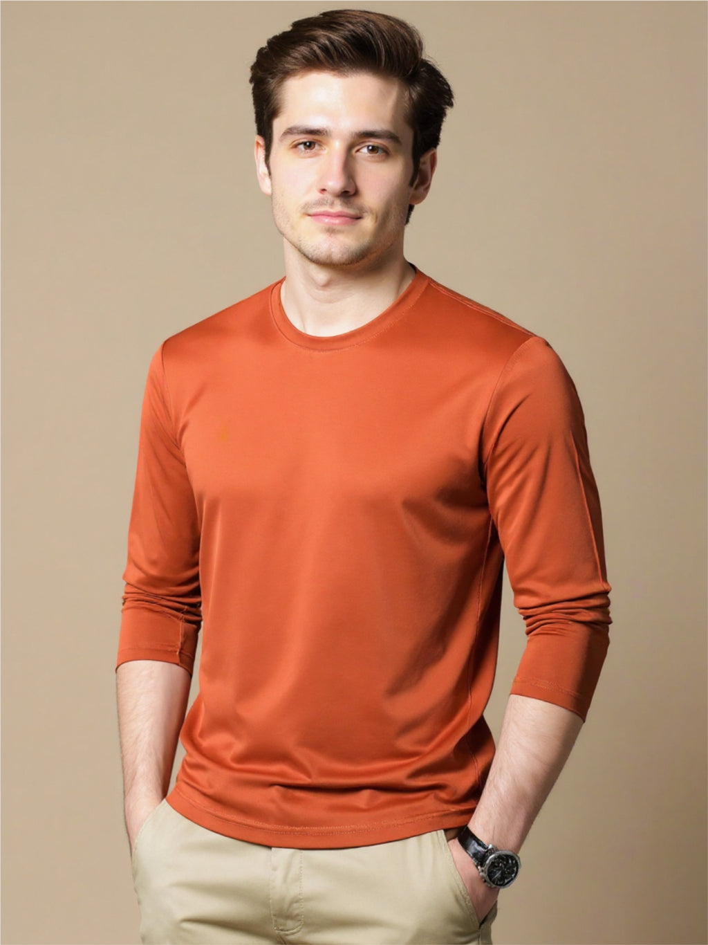 Round Neck Long Sleeve T-Shirt