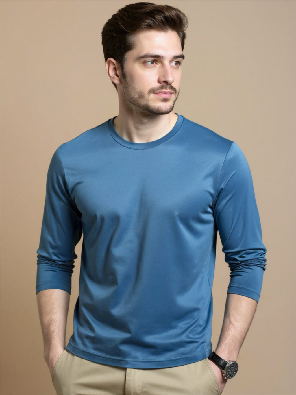 Round Neck Long Sleeve T-Shirt