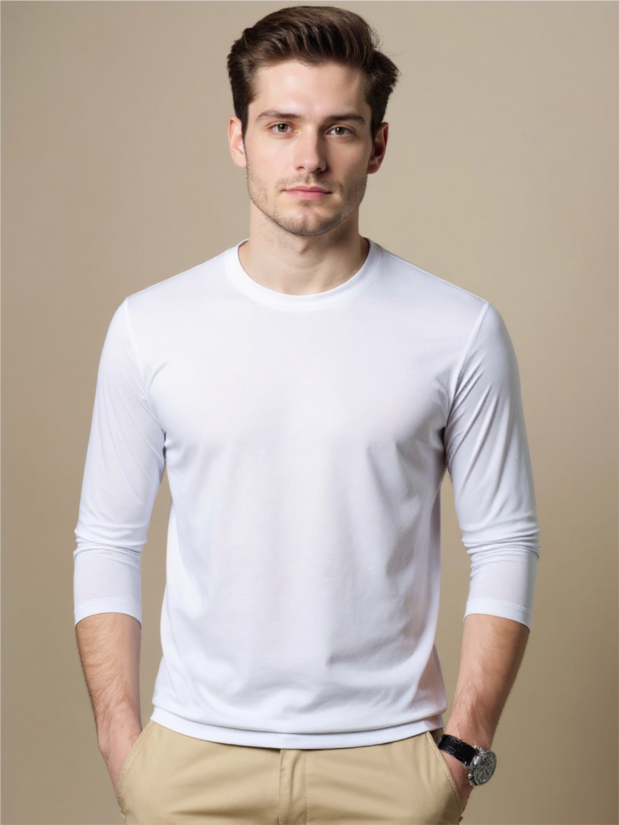 Round Neck Long Sleeve T-Shirt
