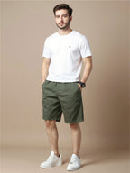 Casual Elastic Waist Shorts