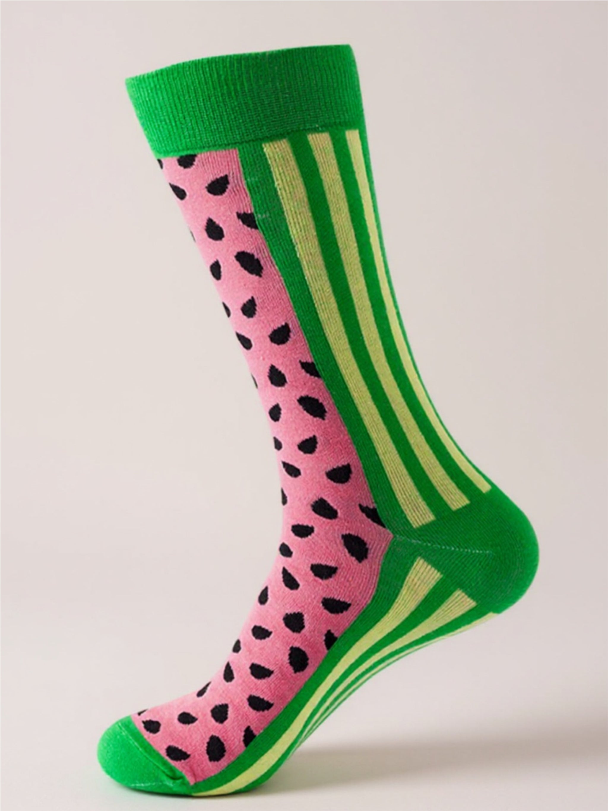 Food Print Knit Socks - 1 Pair