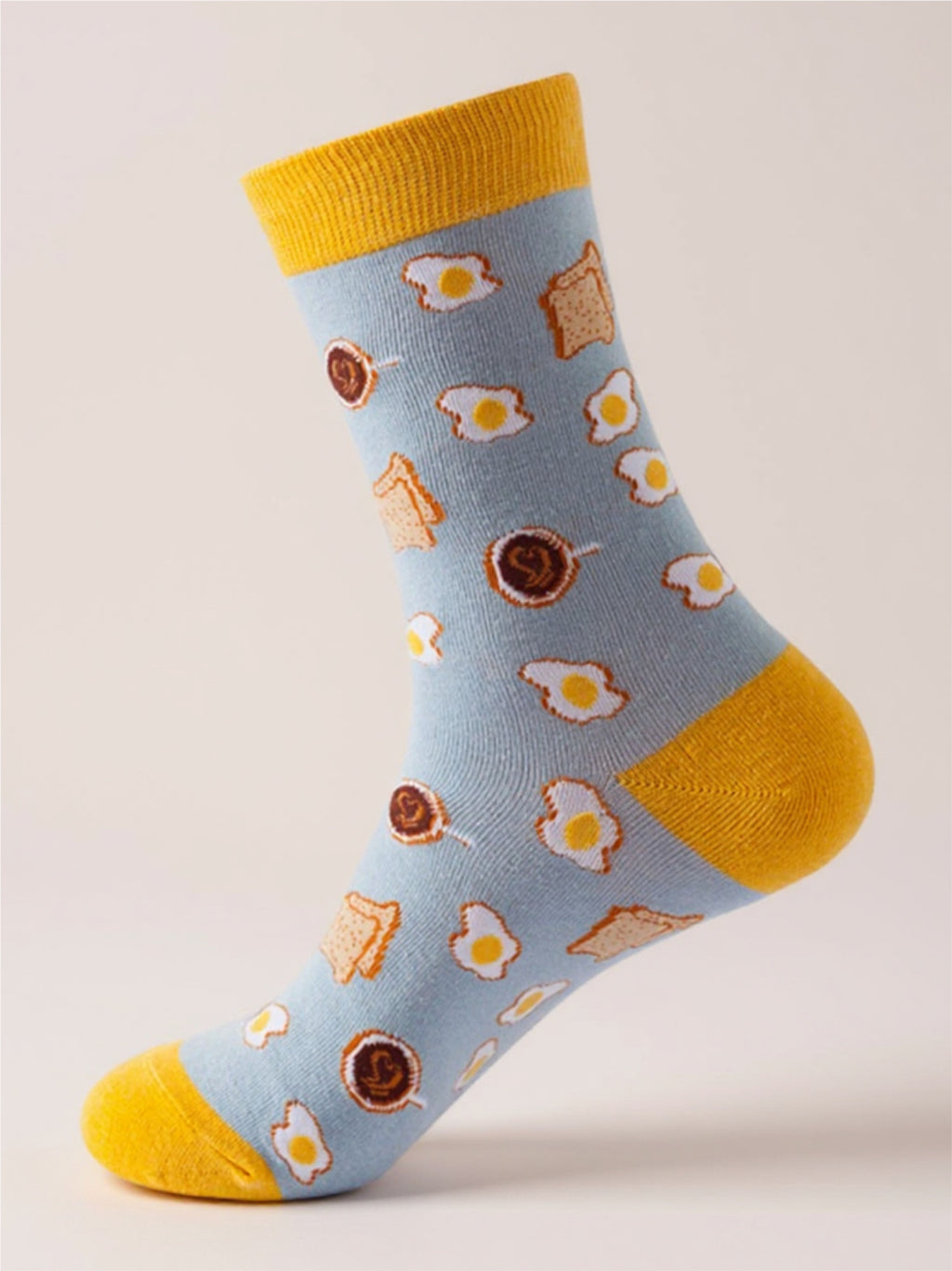 Food Print Knit Socks - 1 Pair