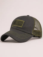 Embroidered American Flag Baseball Cap
