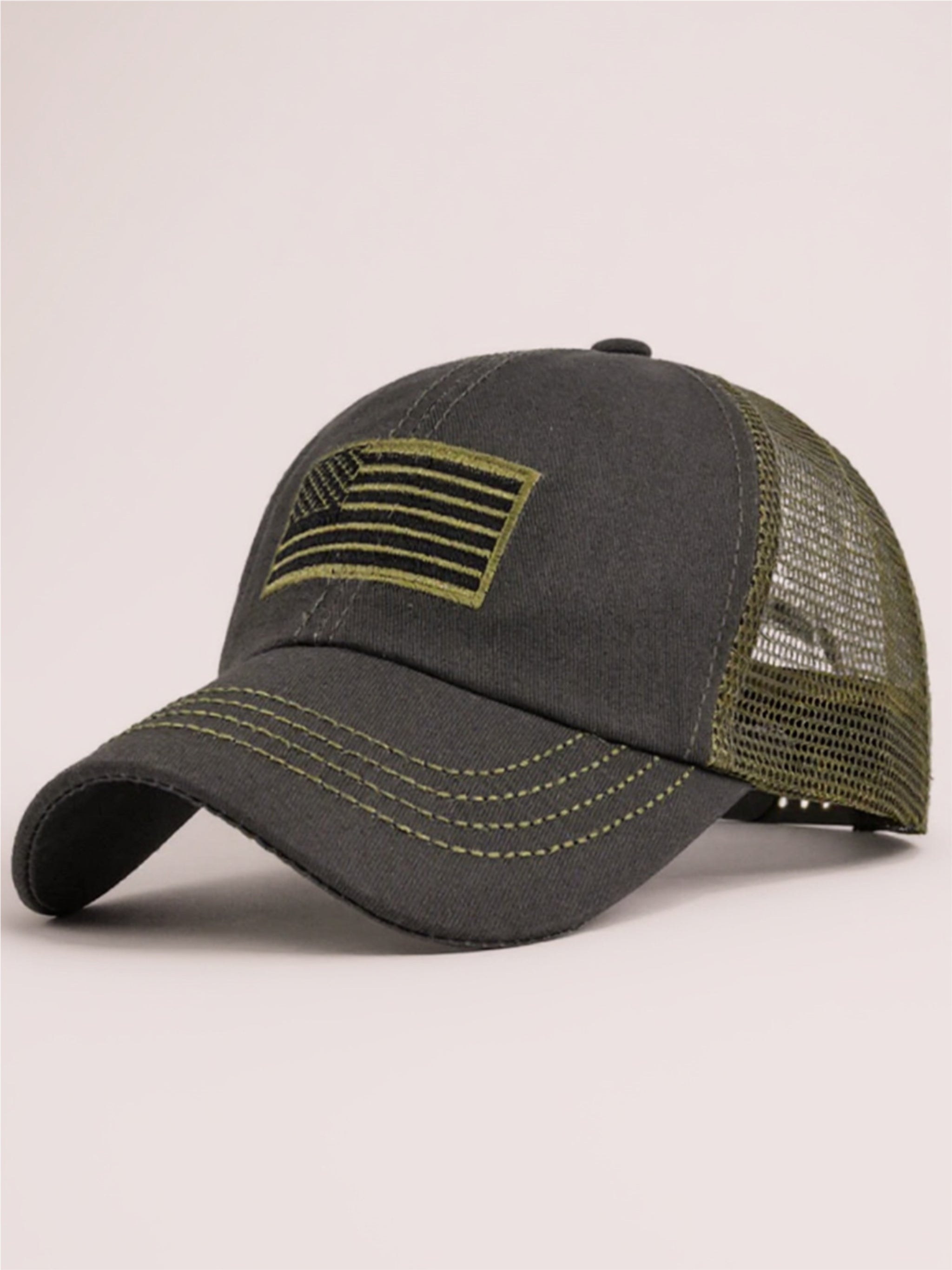 Embroidered American Flag Baseball Cap
