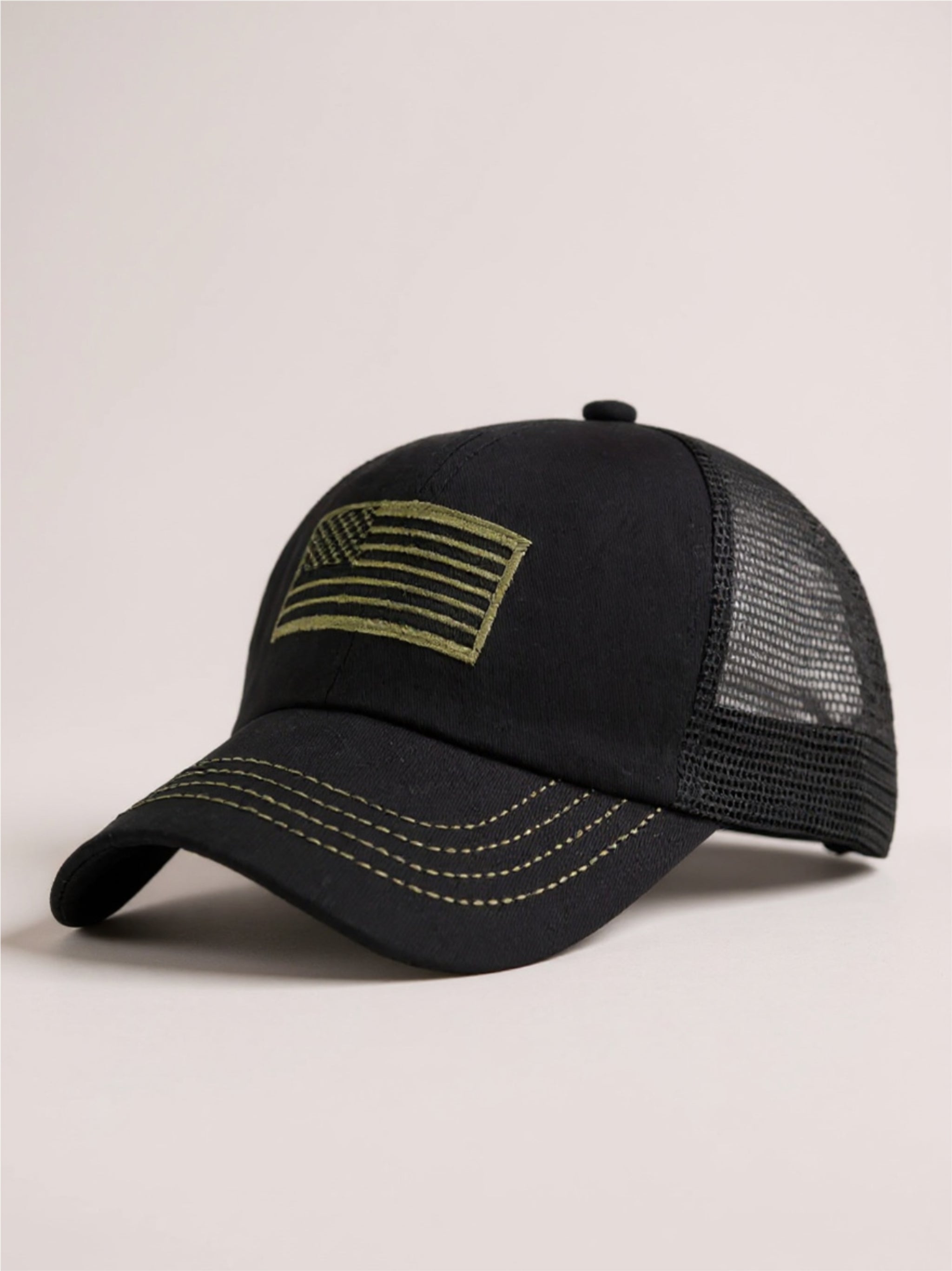 Embroidered American Flag Baseball Cap