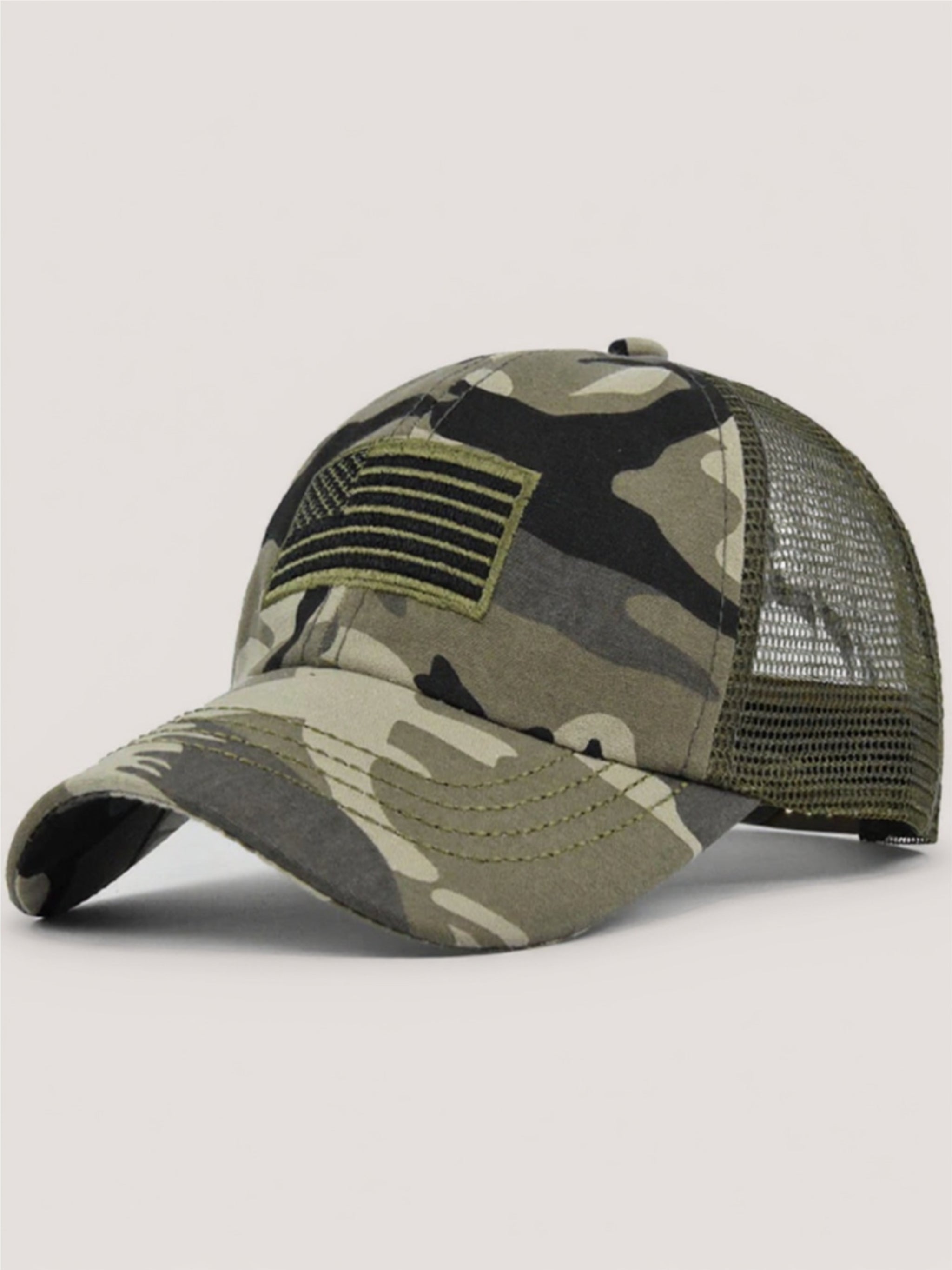 Embroidered American Flag Baseball Cap