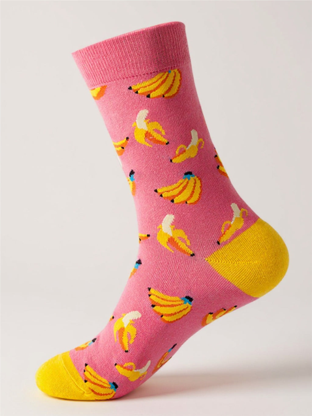 Fruit Print Knit Socks - 1 Pair
