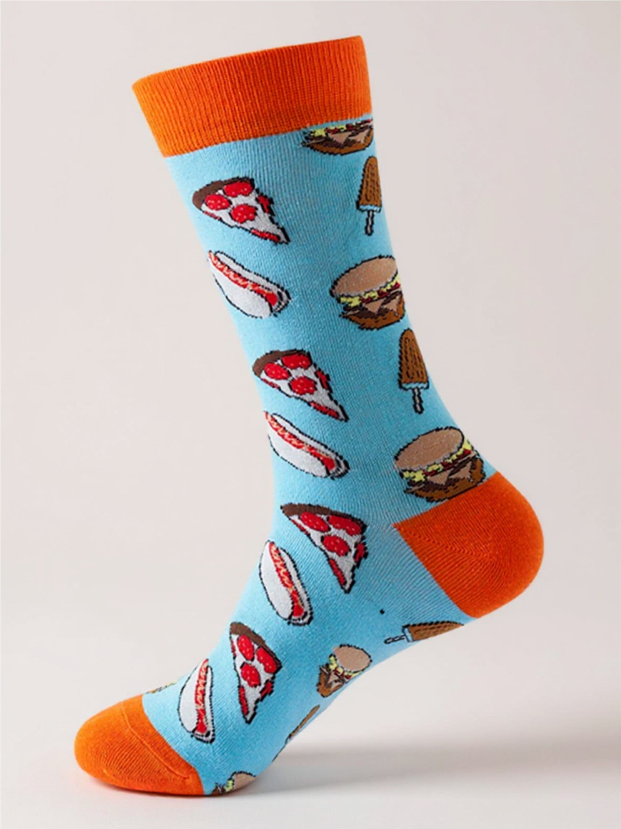 Fruit Print Knit Socks - 1 Pair