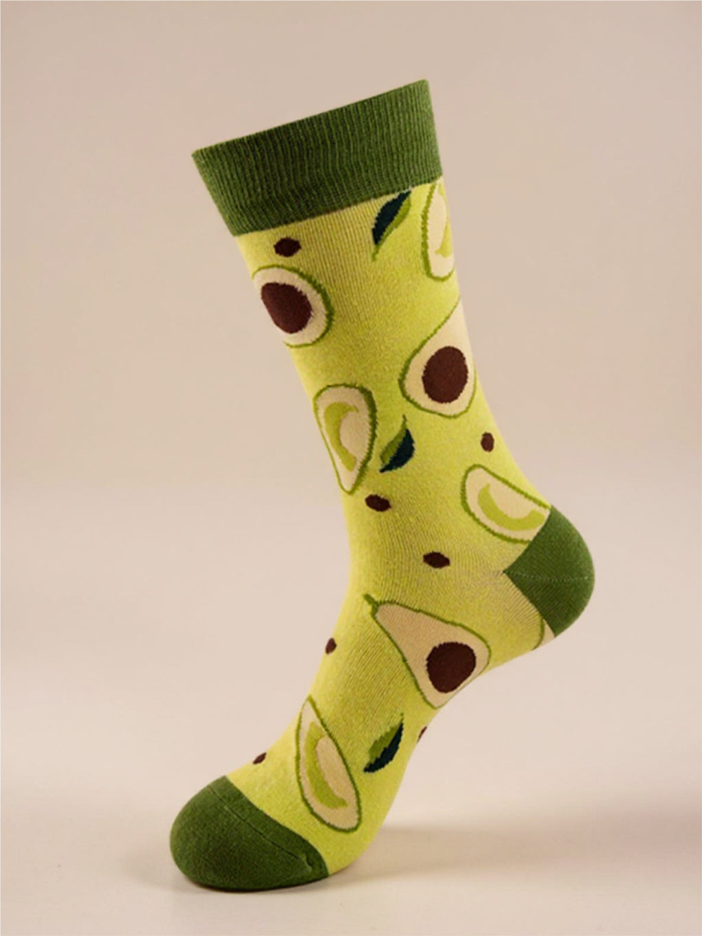 Fruit Print Knit Socks - 1 Pair