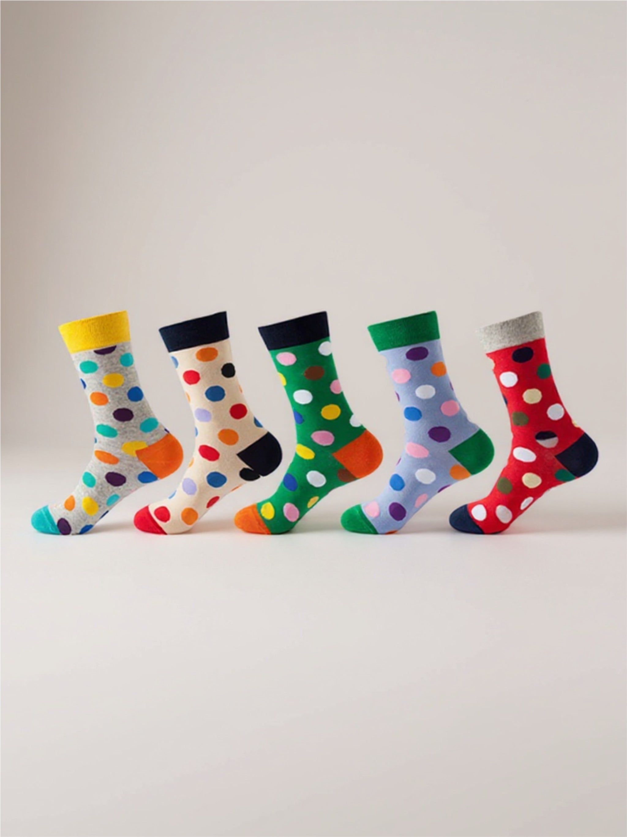 5 Pair Print Knit Socks