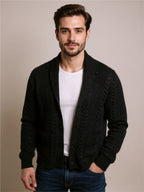 Cable Knit Button Up Cardigan