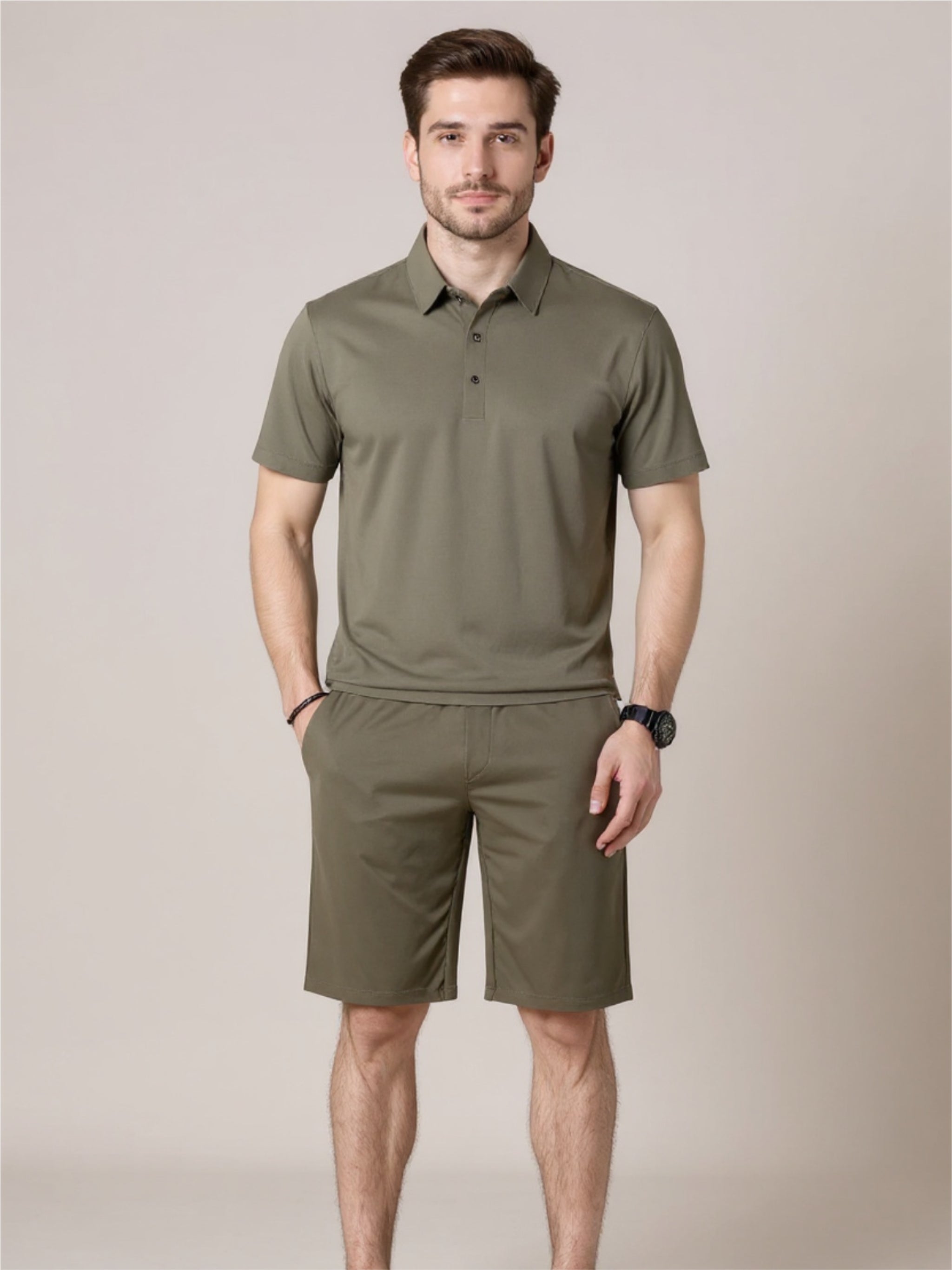 Short Sleeve Polo & Short Set