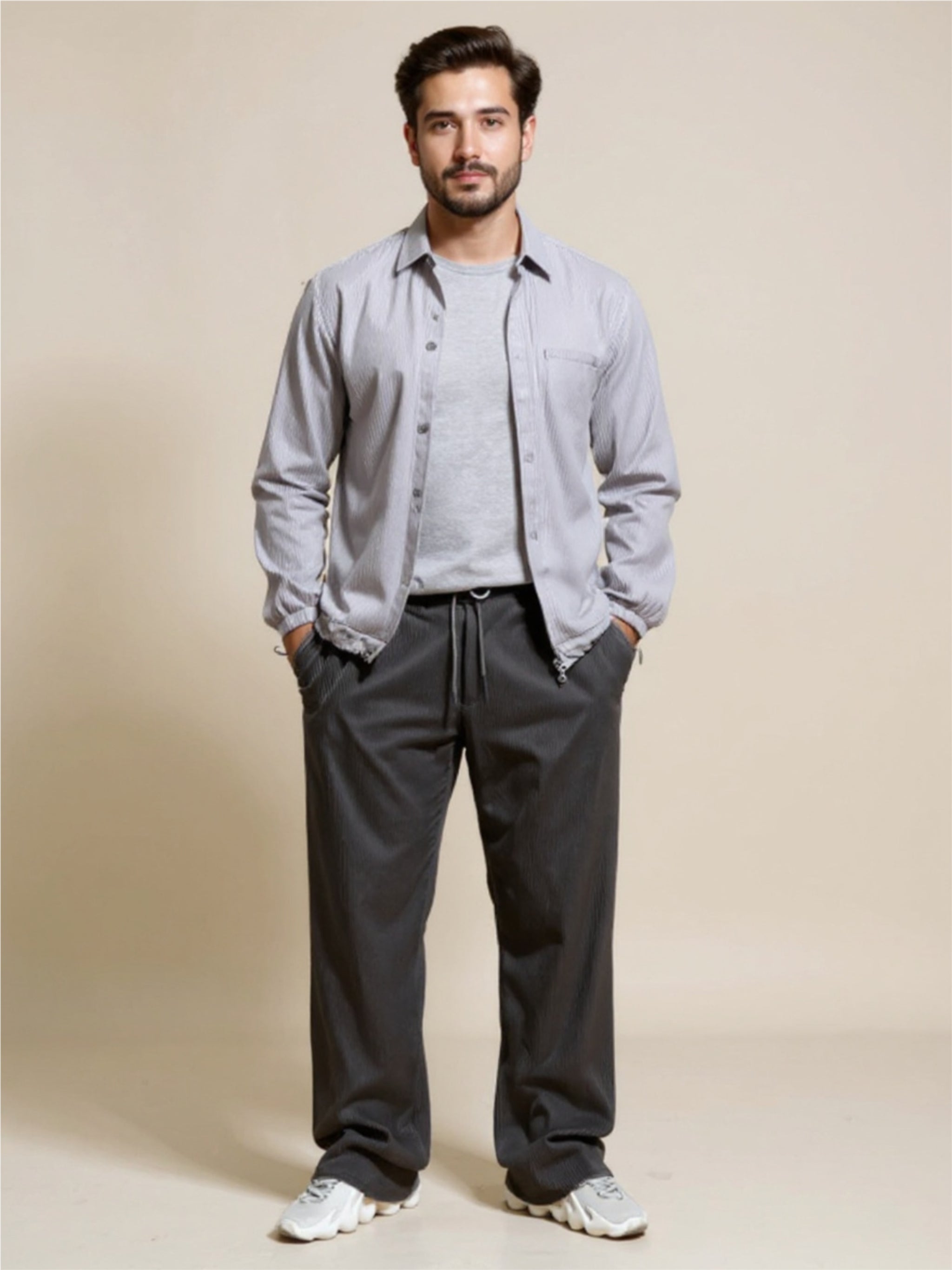 Drawstring Wide Leg Pants
