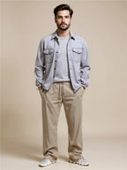 Drawstring Wide Leg Pants