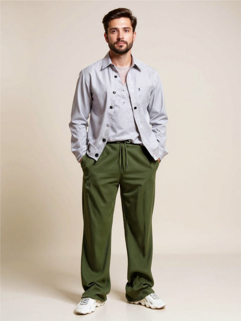 Drawstring Wide Leg Pants