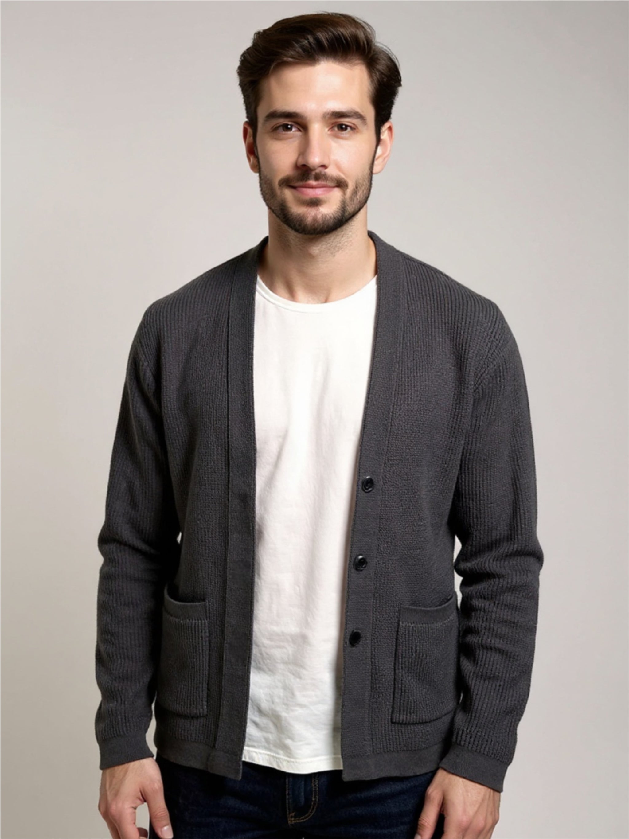Button Up Knit Cardigan