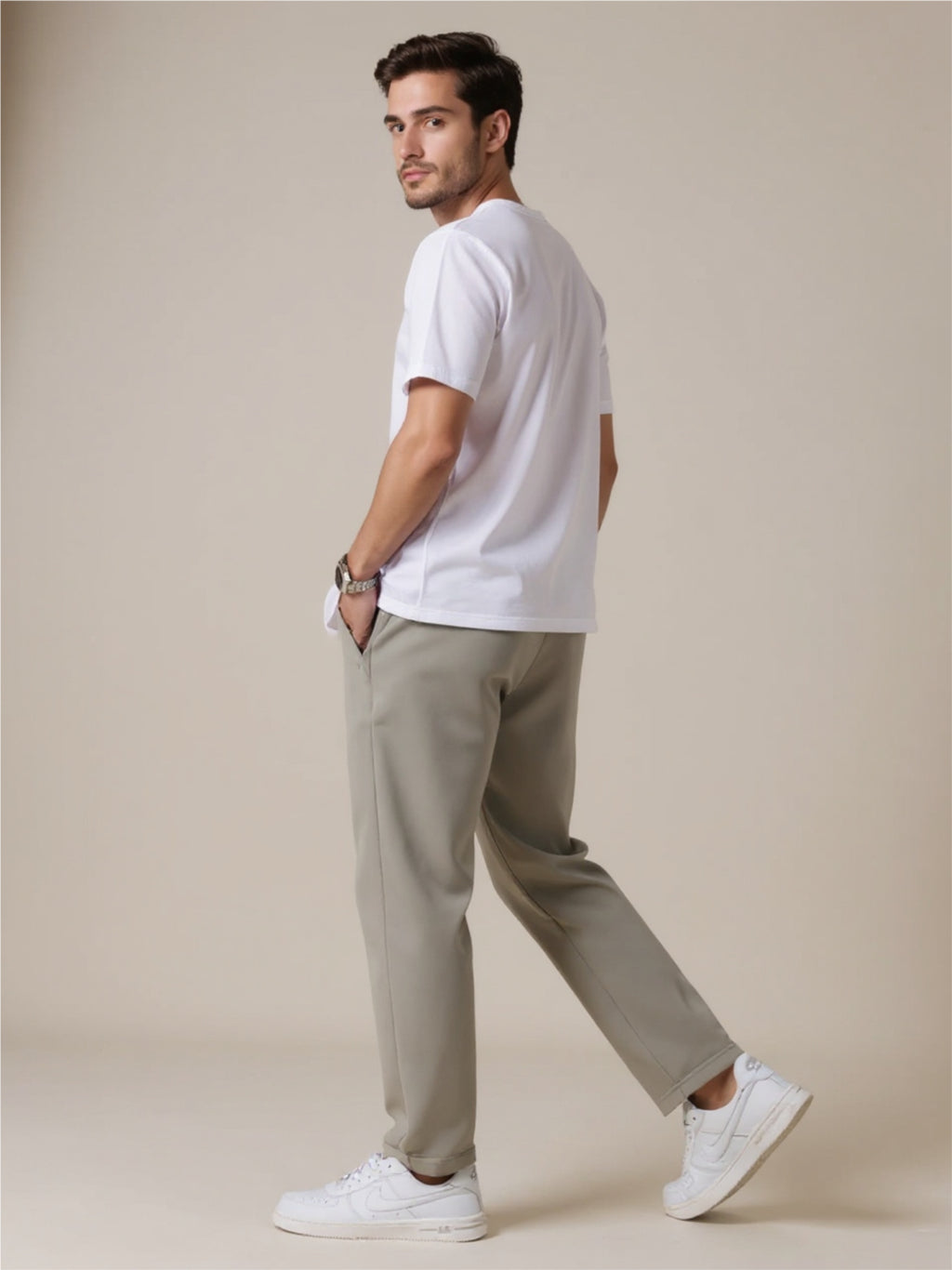 Relaxed Fit Casual Pants