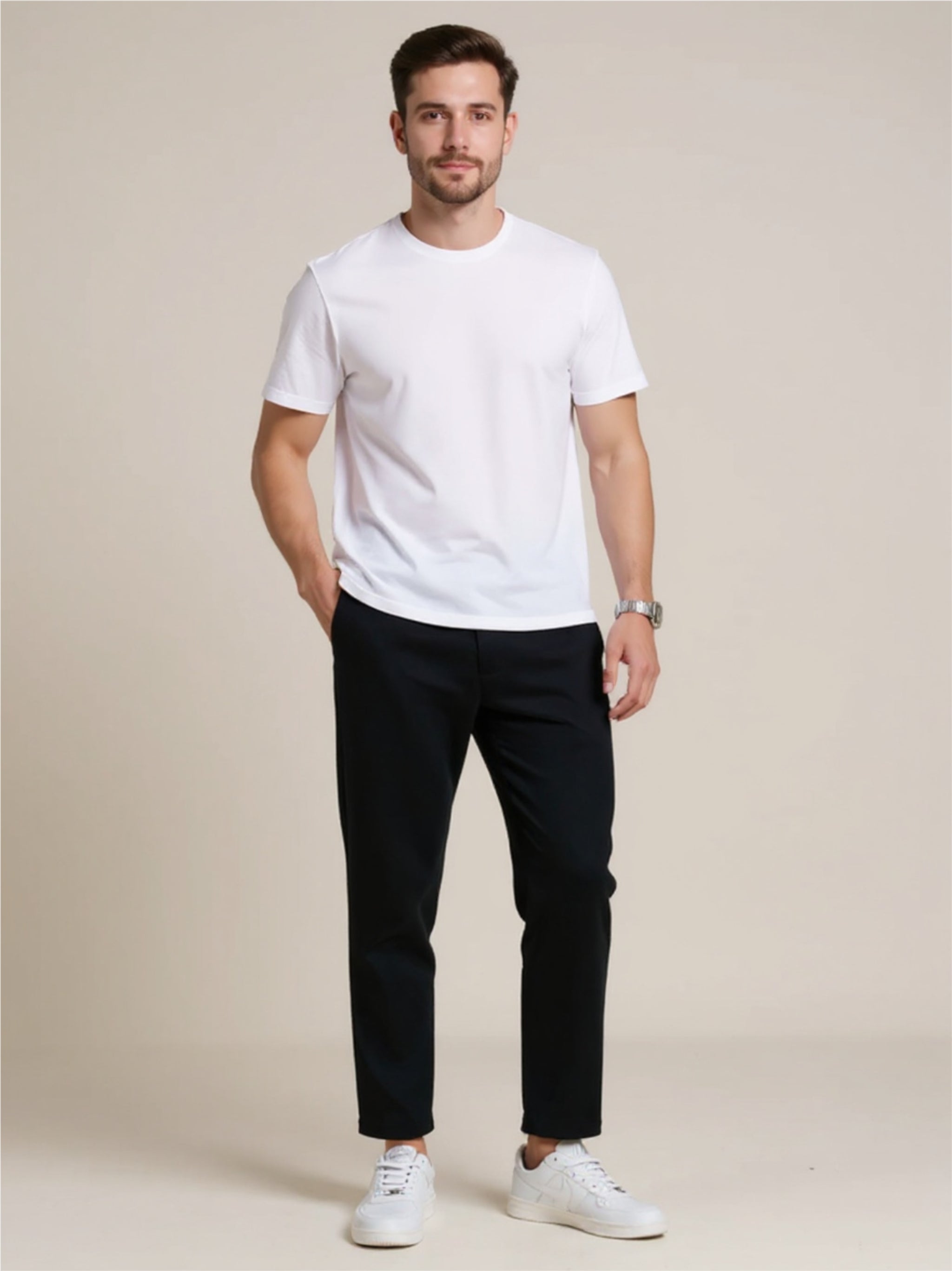 Relaxed Fit Casual Pants