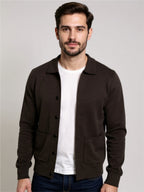 Button-Up Cardigan with Pockets