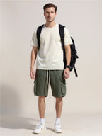 Drawstring Cargo Shorts