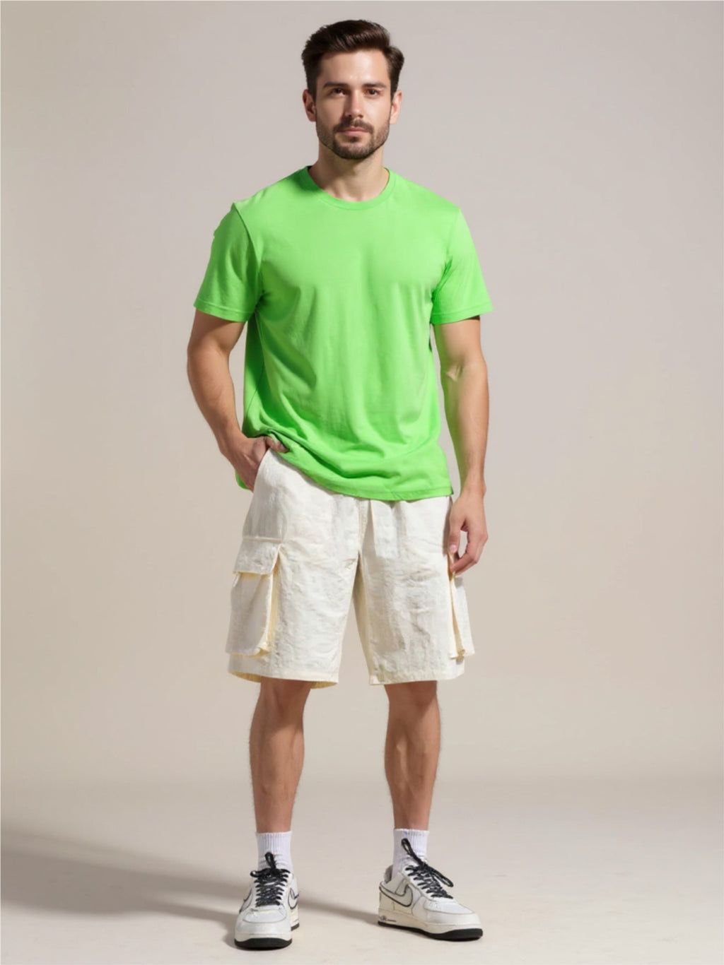 Drawstring Cargo Shorts