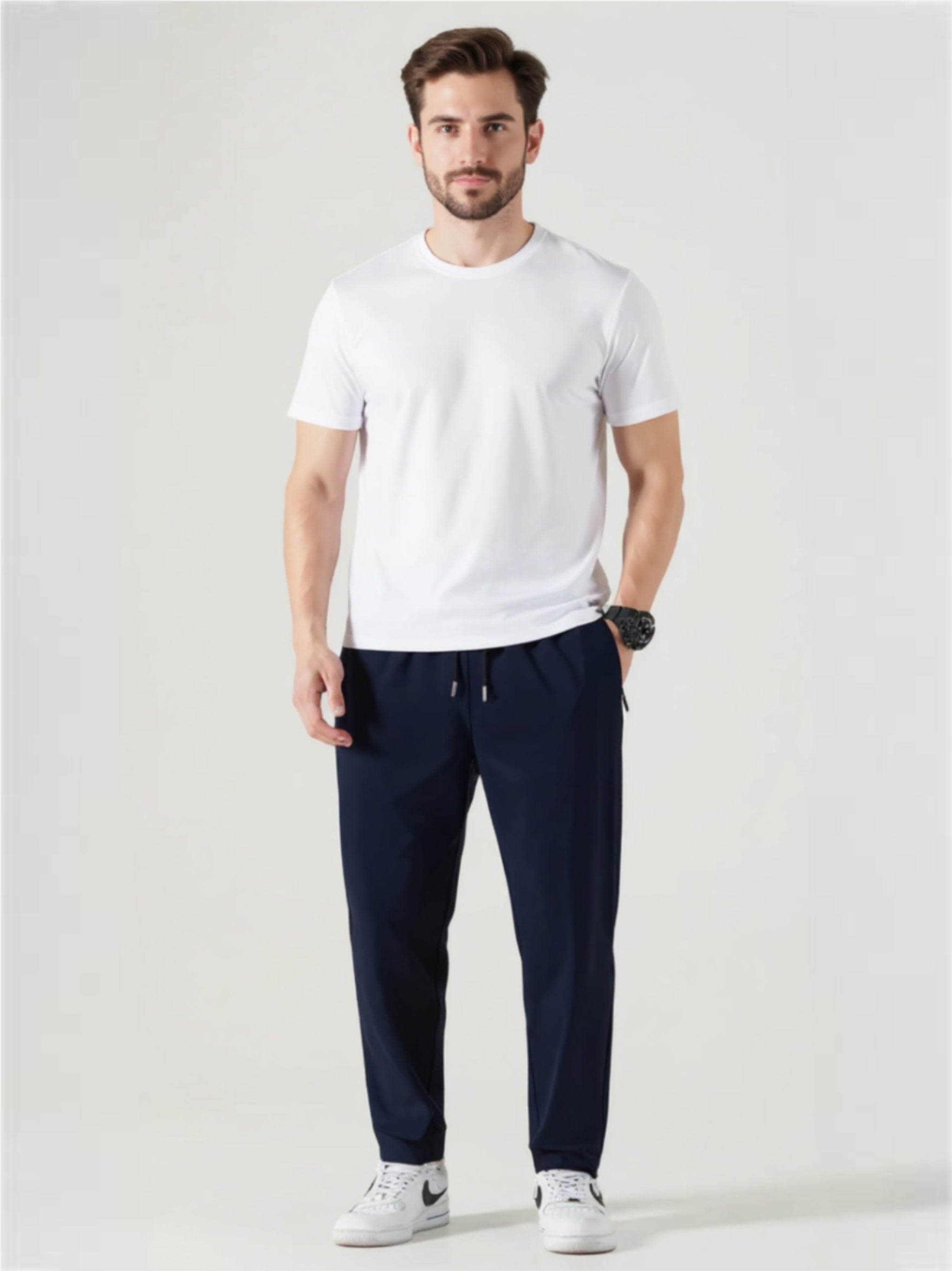 Relaxed Fit Drawstring Pants