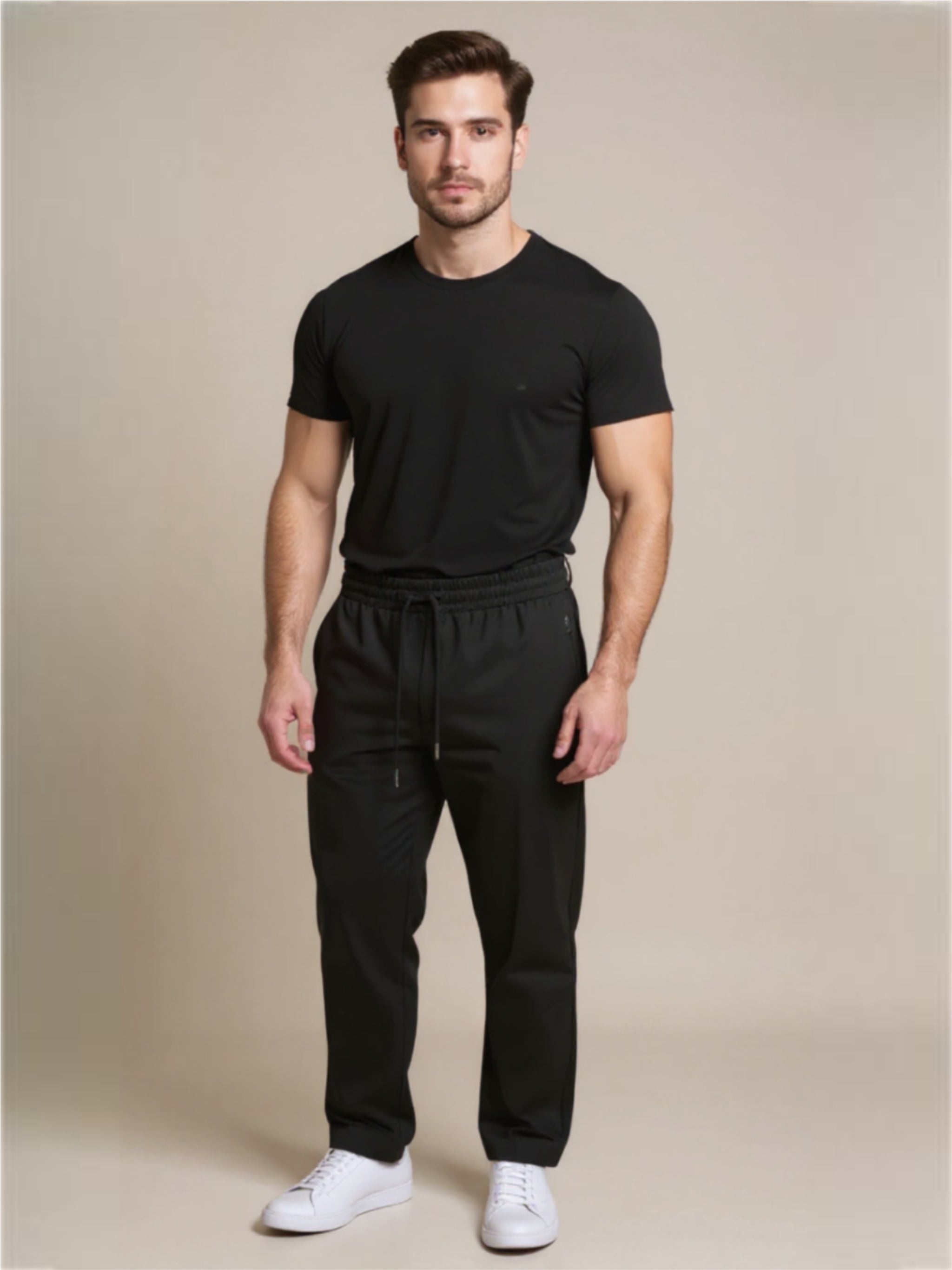 Relaxed Fit Drawstring Pants