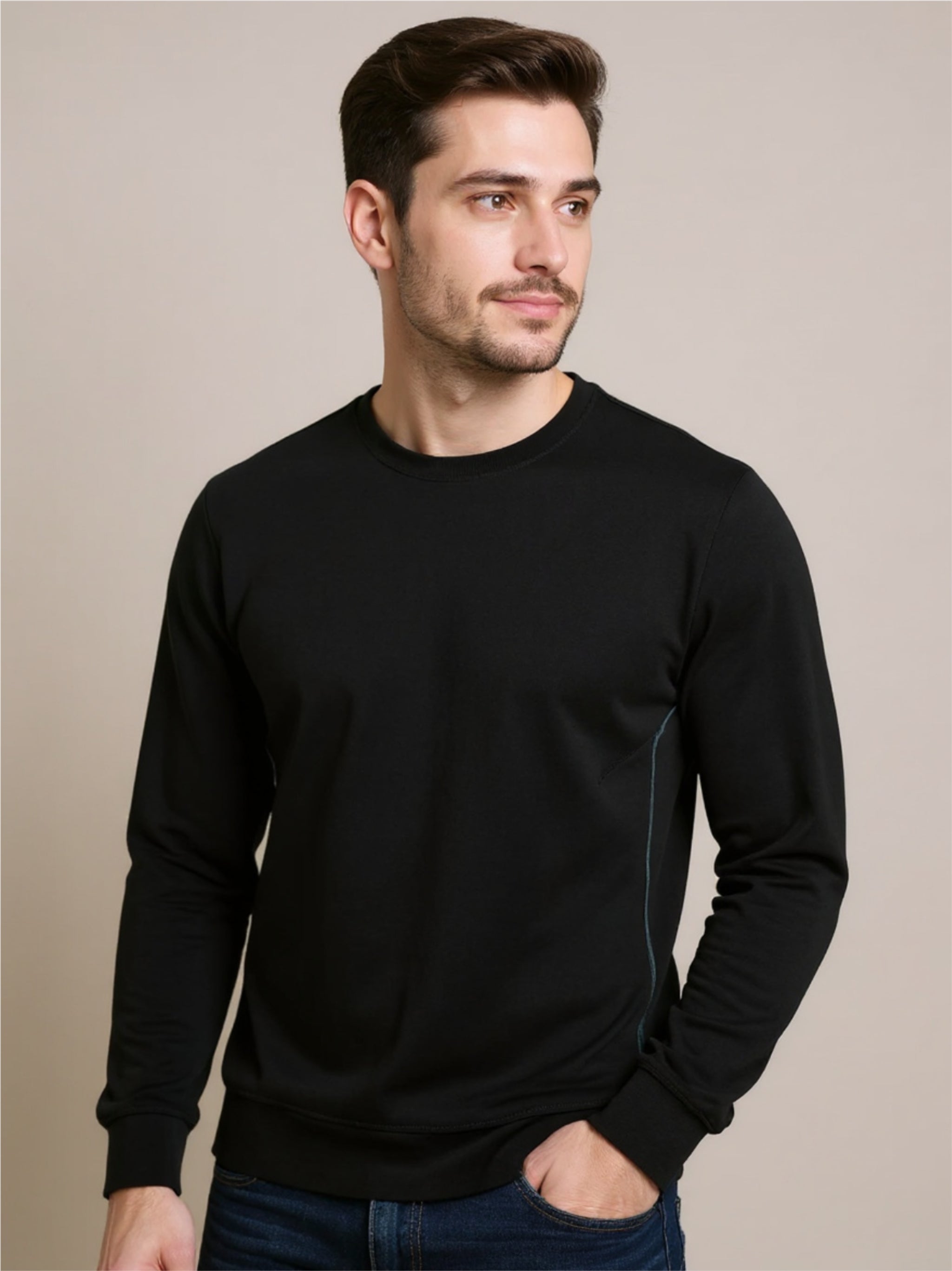Round Neck Long Sleeve T-Shirt