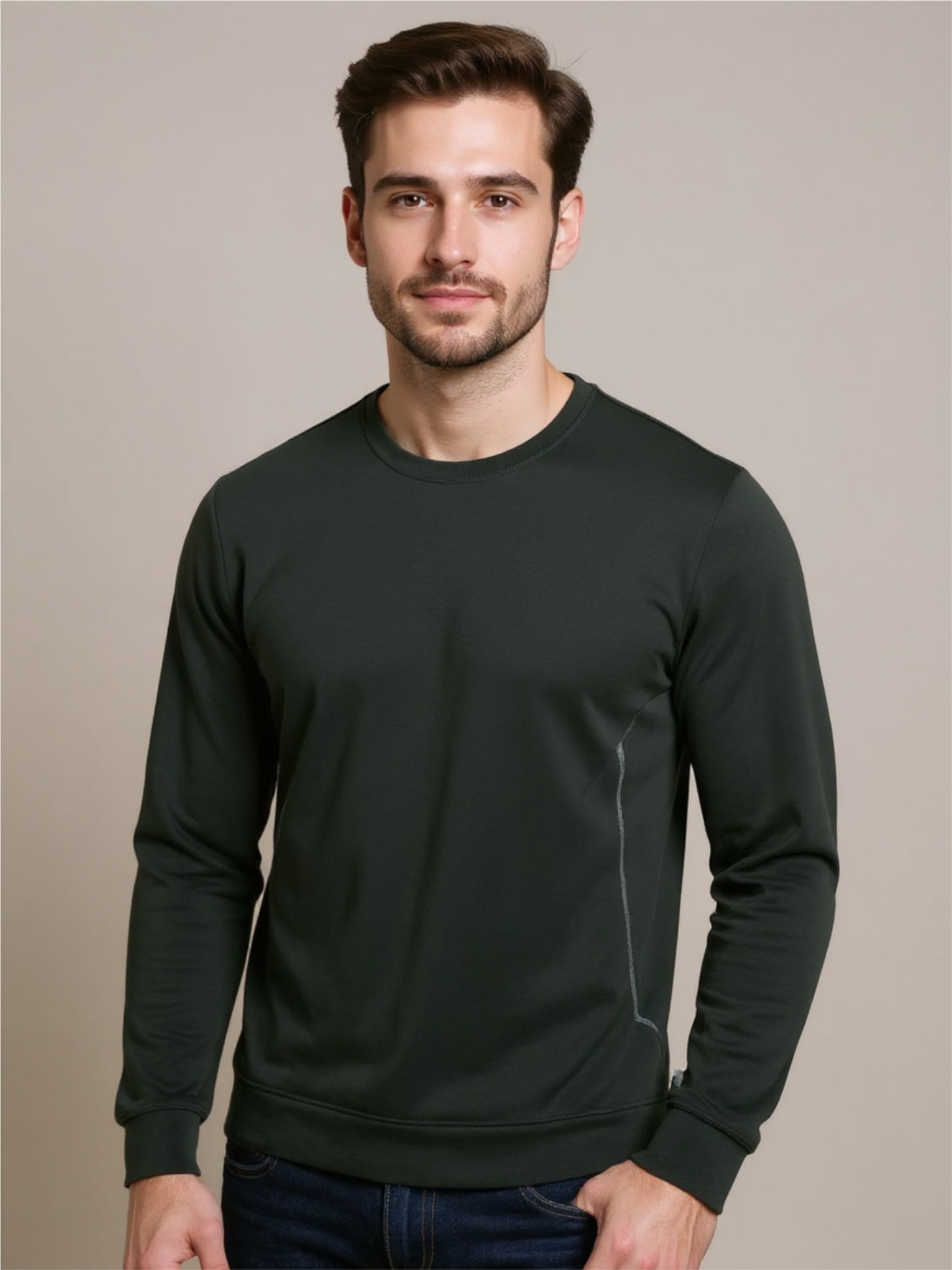 Round Neck Long Sleeve T-Shirt