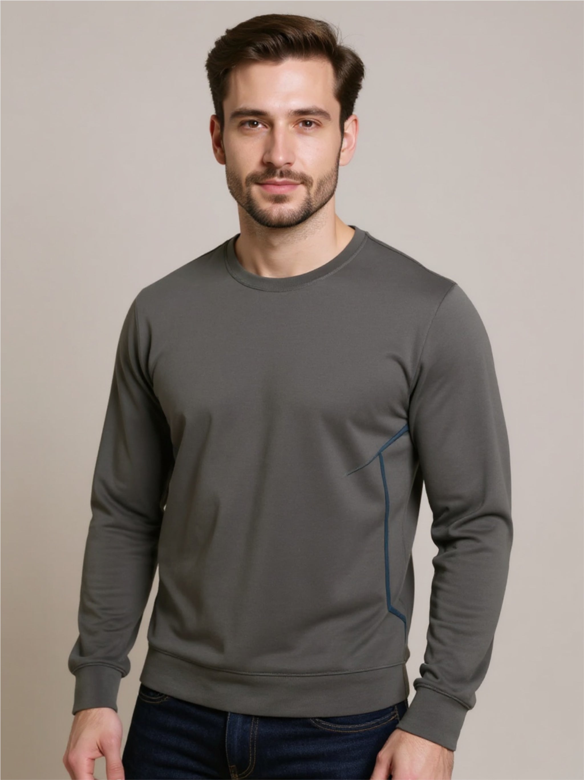 Round Neck Long Sleeve T-Shirt