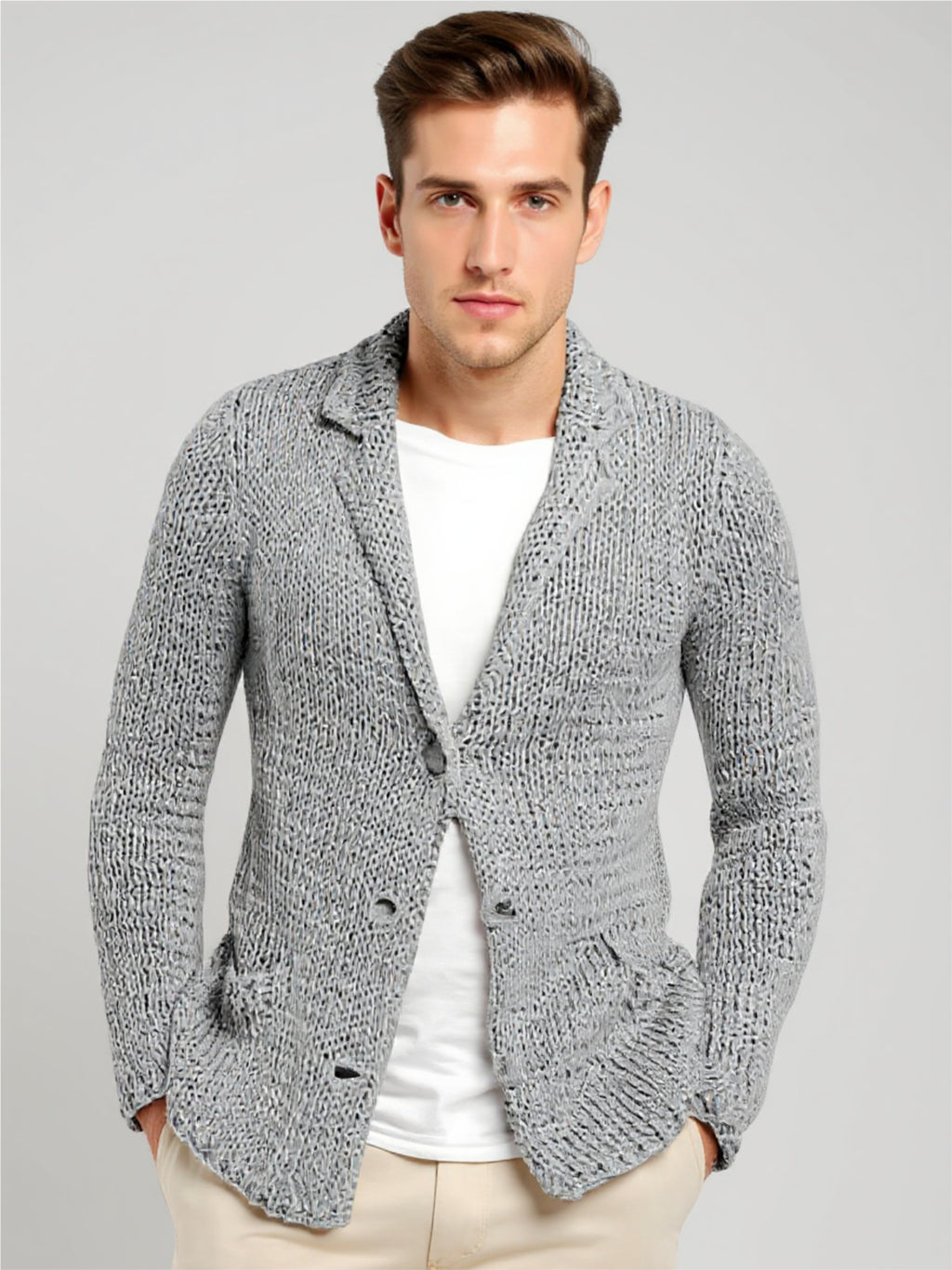 Button Up Knit Cardigan