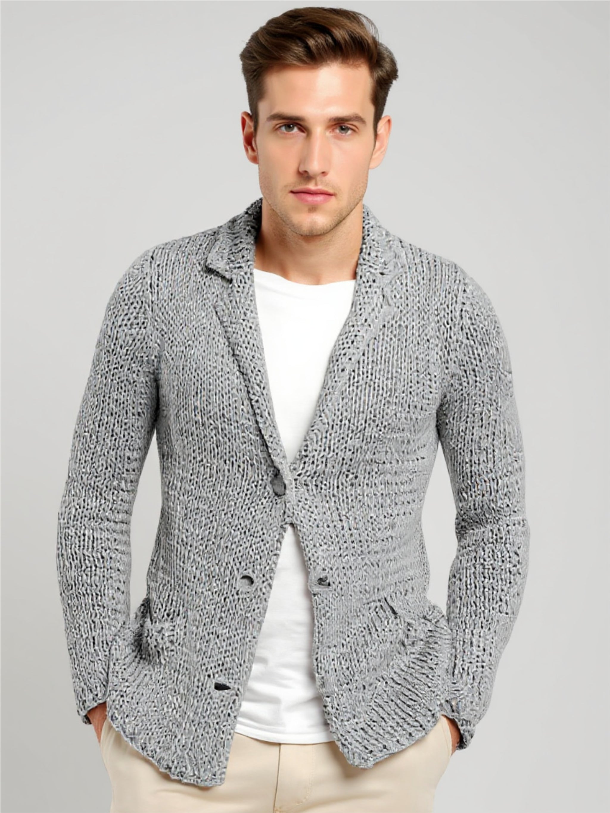 Button Up Knit Cardigan