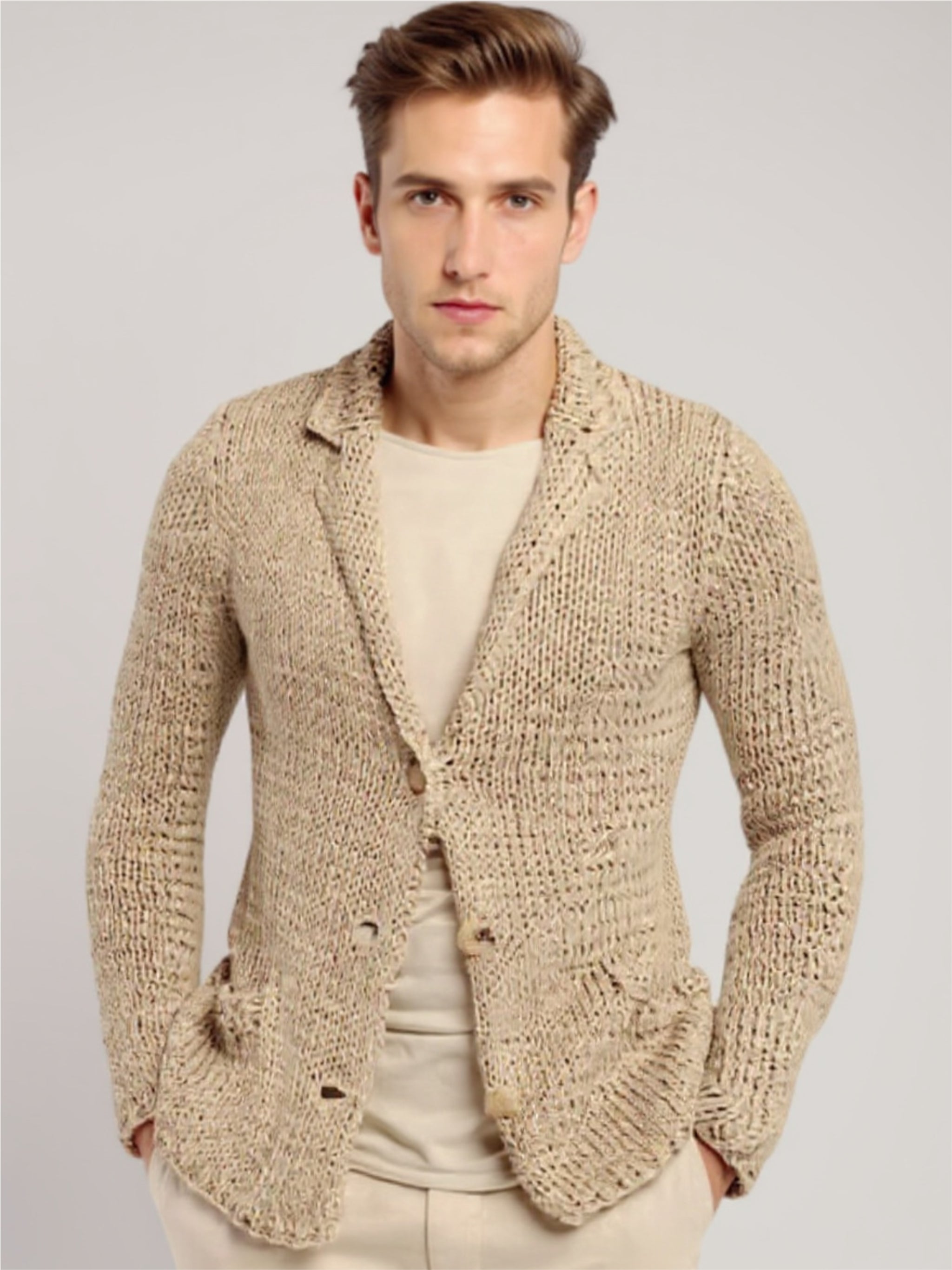 Button Up Knit Cardigan
