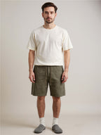 Drawstring Pocketed Shorts