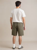 Drawstring Pocketed Shorts