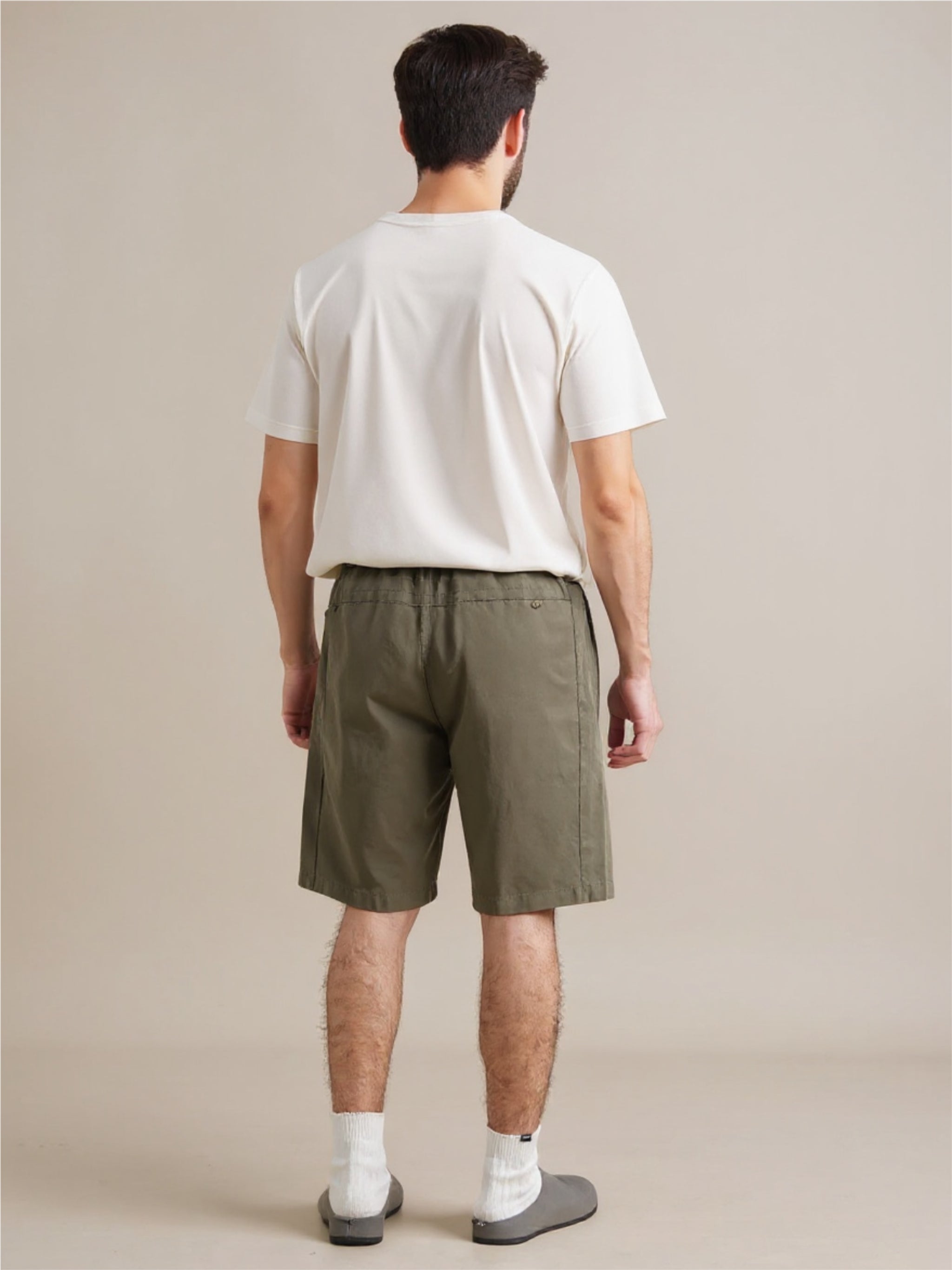 Drawstring Pocketed Shorts