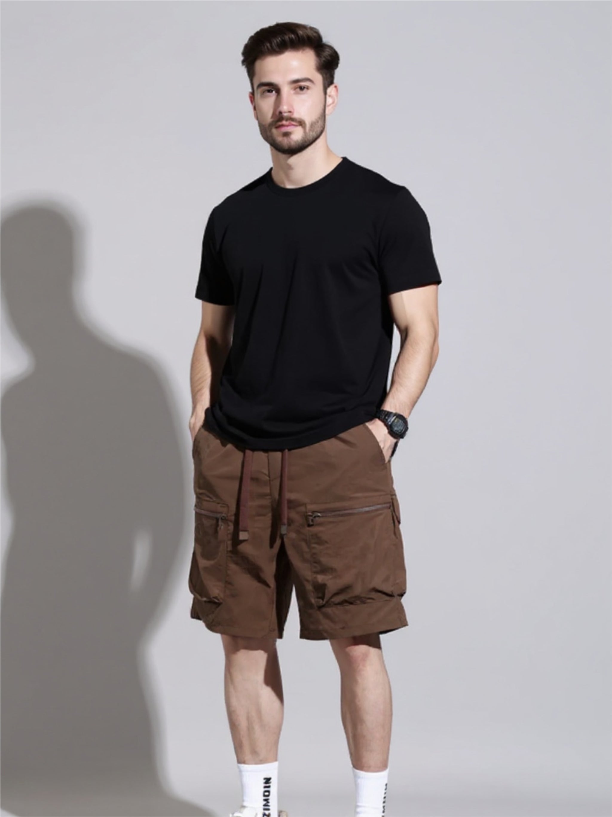 Drawstring Cargo Shorts