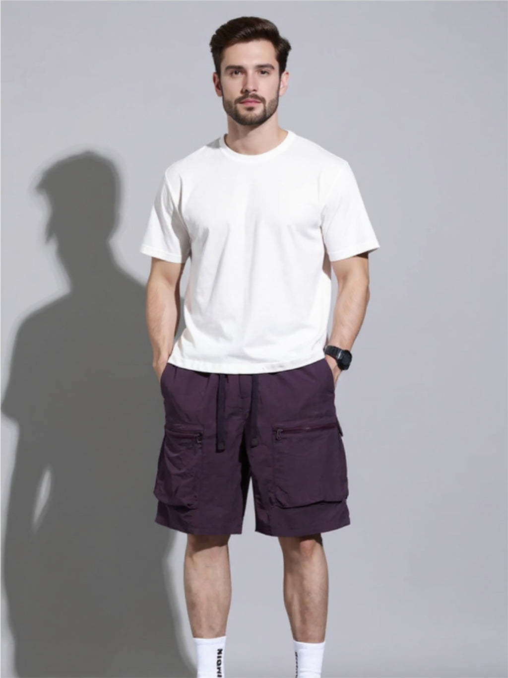 Drawstring Cargo Shorts