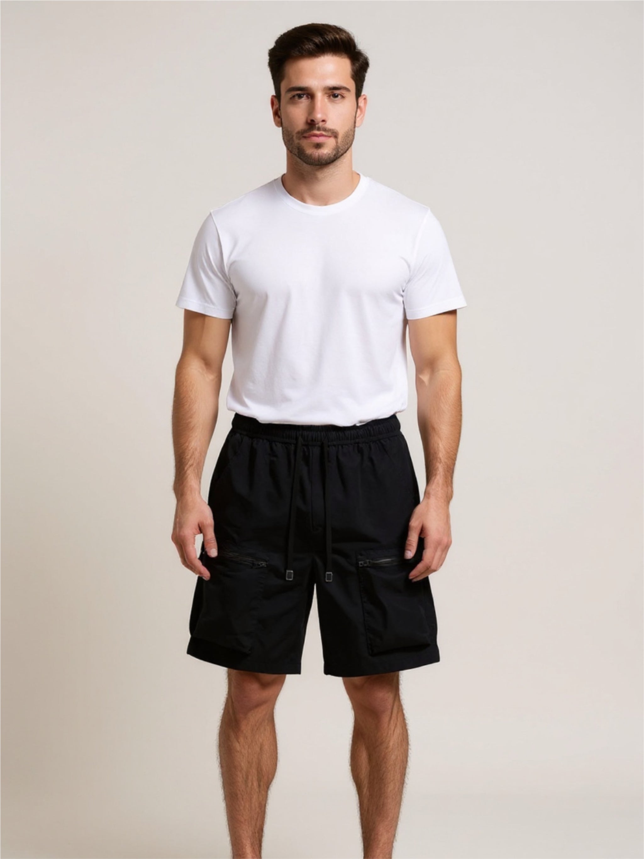 Drawstring Cargo Shorts