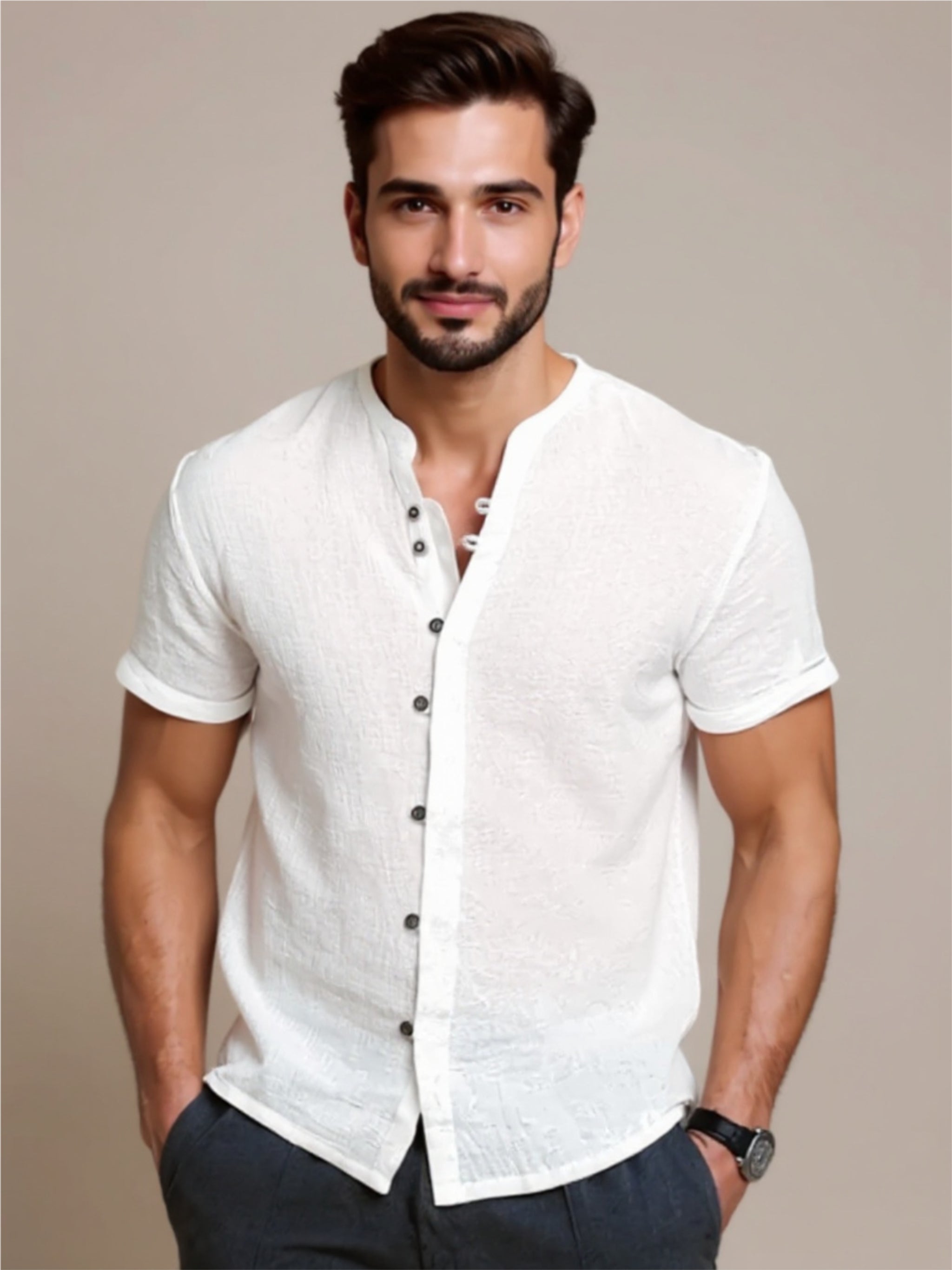 Button Up Short Sleeve Shirt