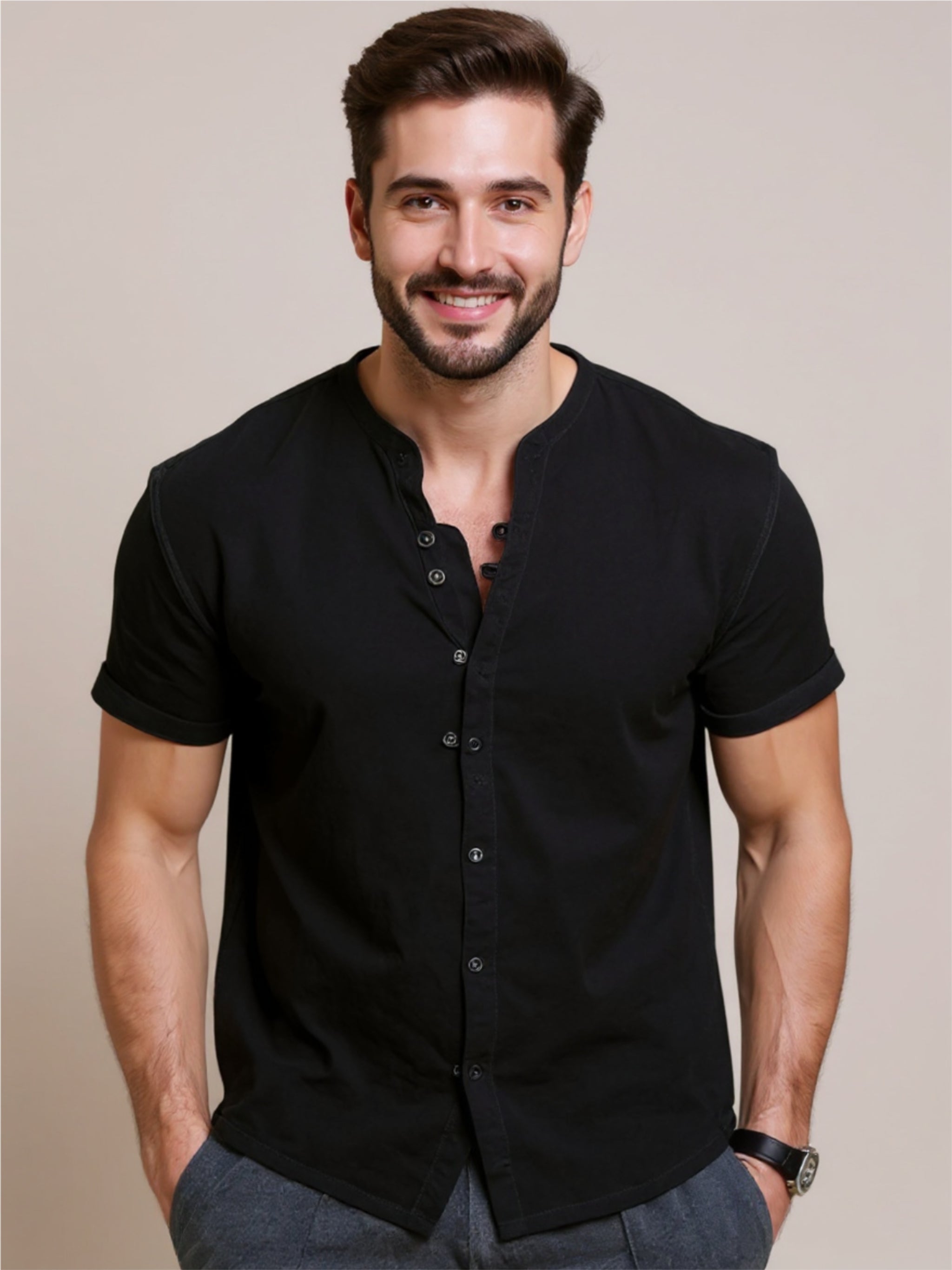 Button Up Short Sleeve Shirt