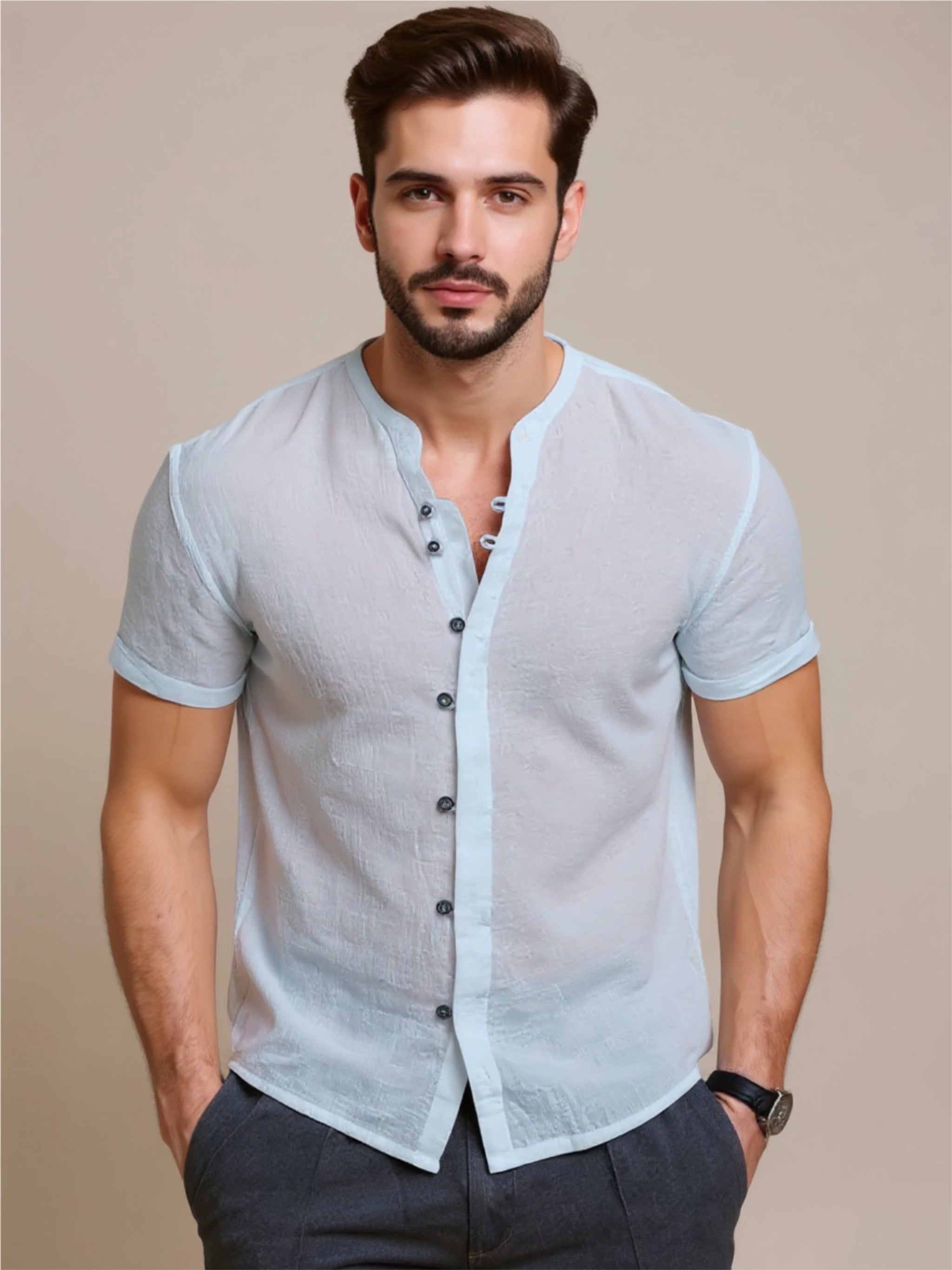 Button Up Short Sleeve Shirt