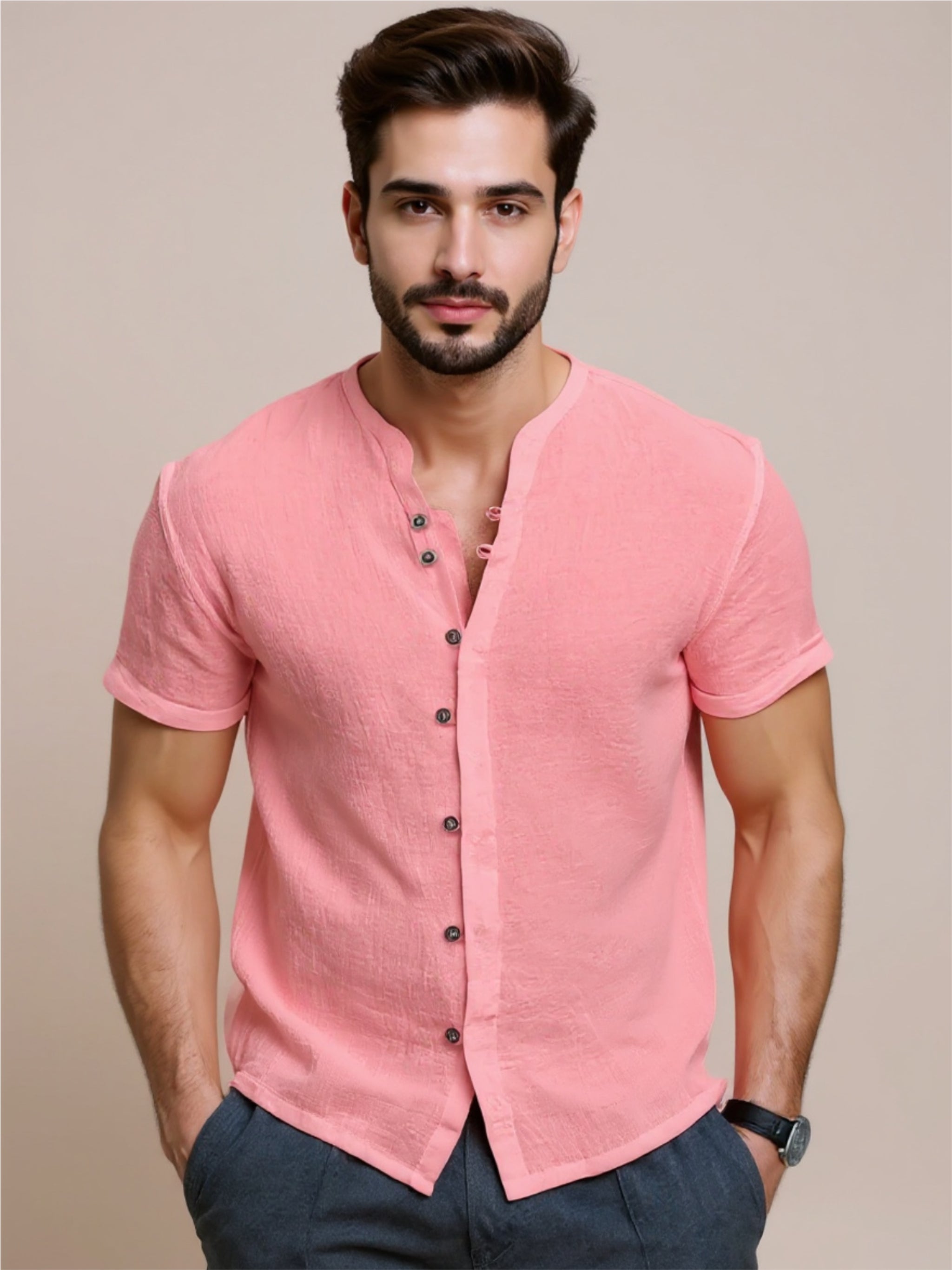 Button Up Short Sleeve Shirt