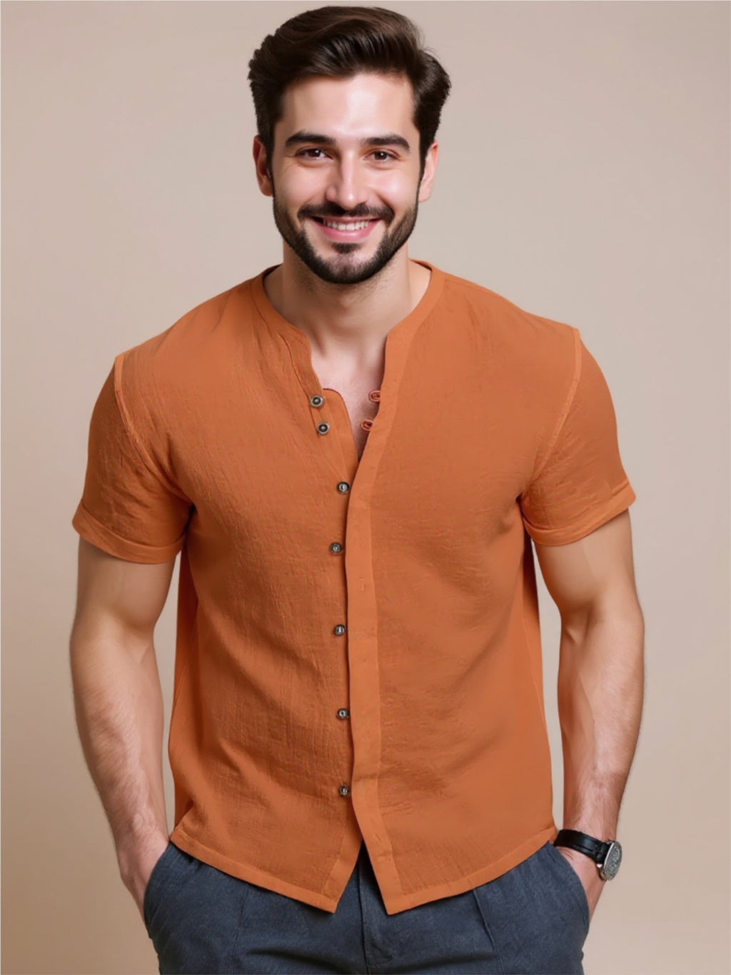 Button Up Short Sleeve Shirt