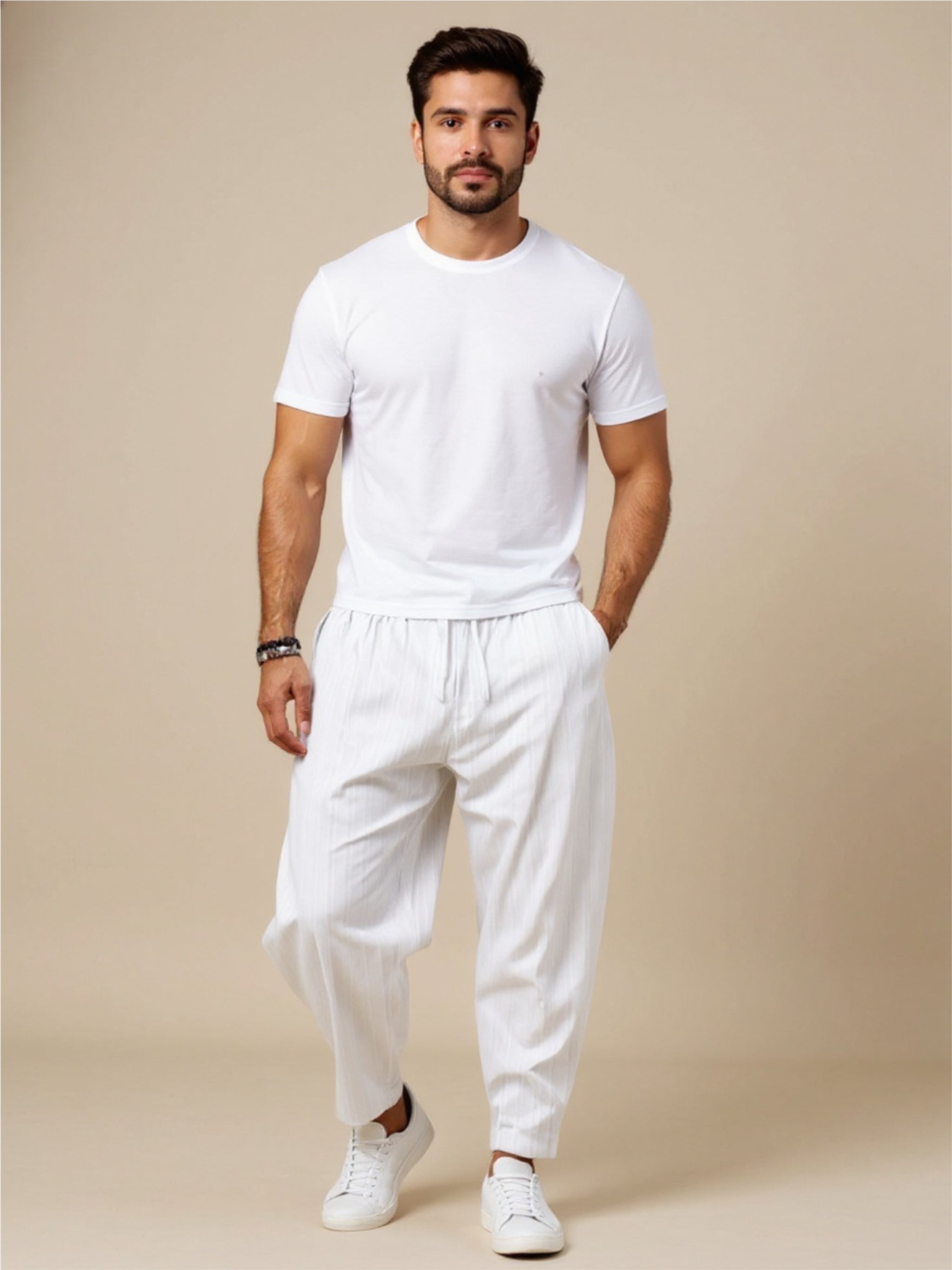 Drawstring Pants with Pockets